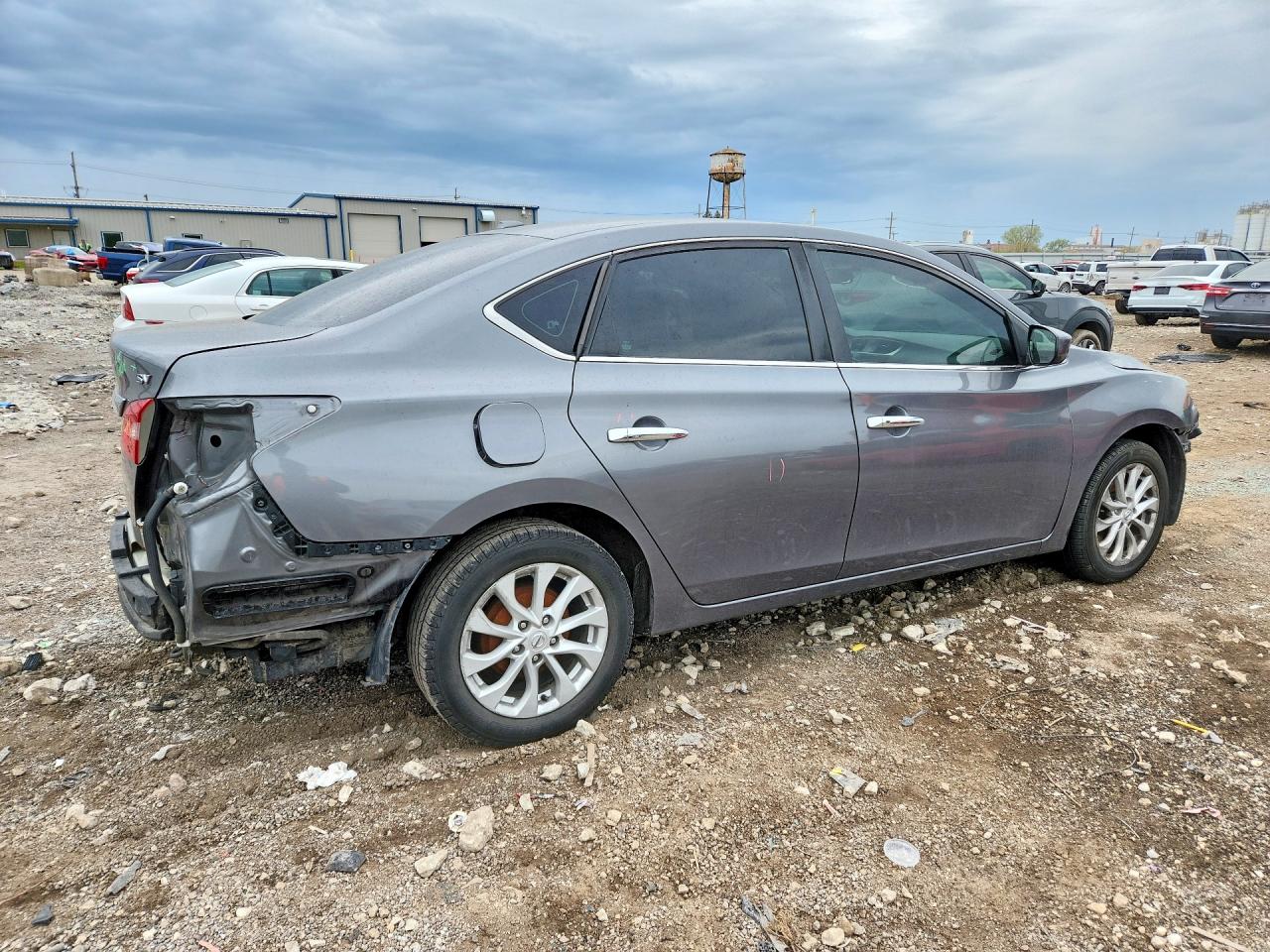 2019 Nissan Sentra Sv Gray vin: 3N1AB7AP0KL626420