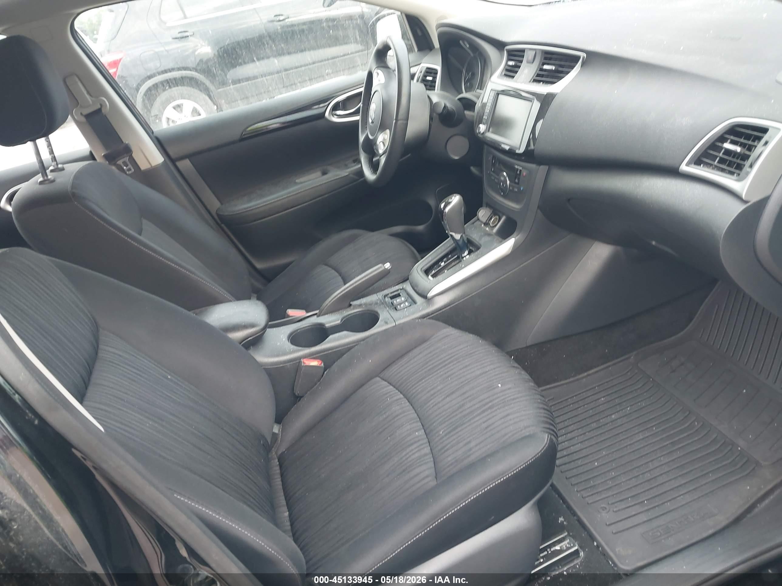 2019 Nissan Sentra Sv Черный vin: 3N1AB7AP0KY240714