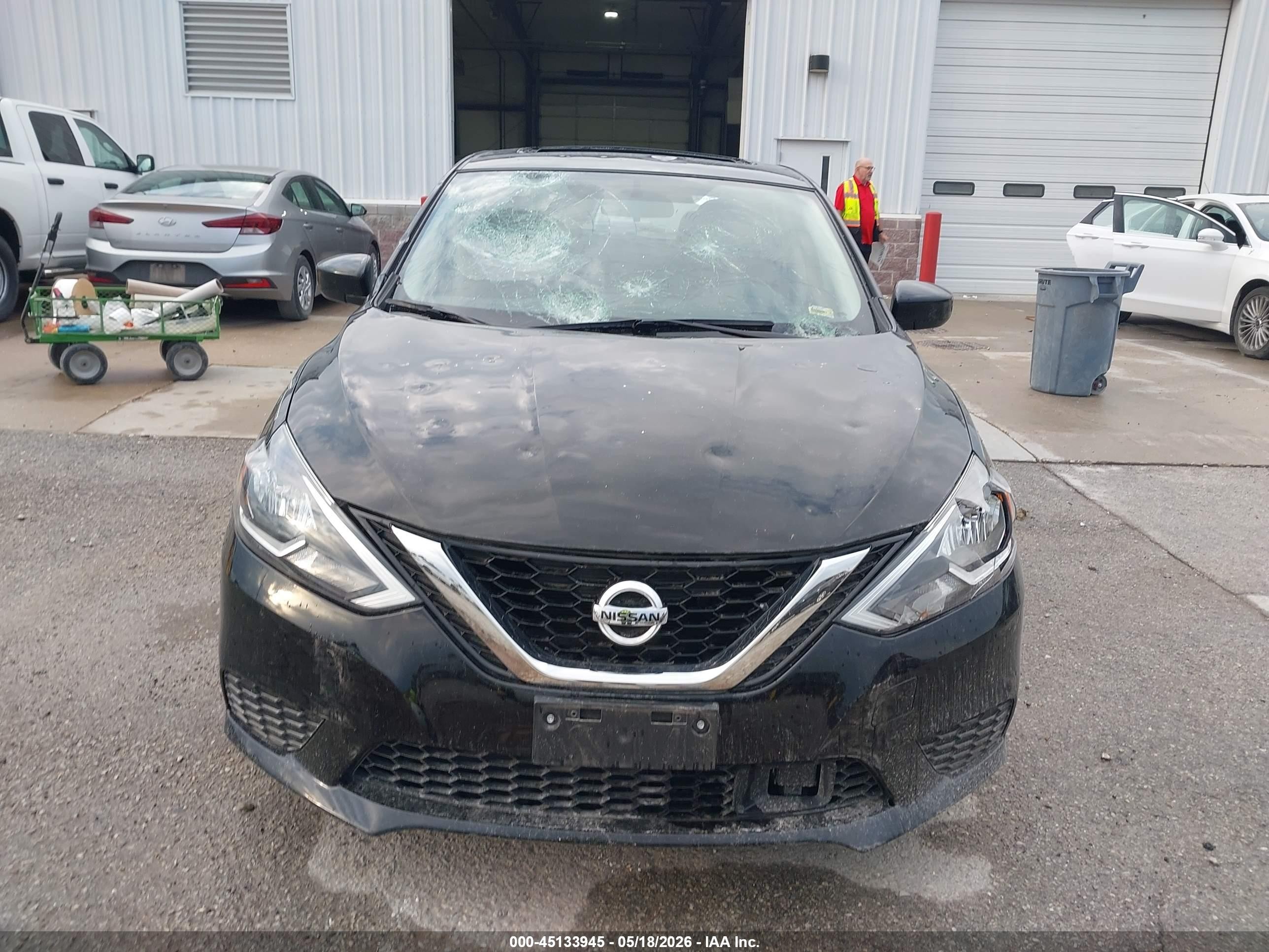 2019 Nissan Sentra Sv Черный vin: 3N1AB7AP0KY240714