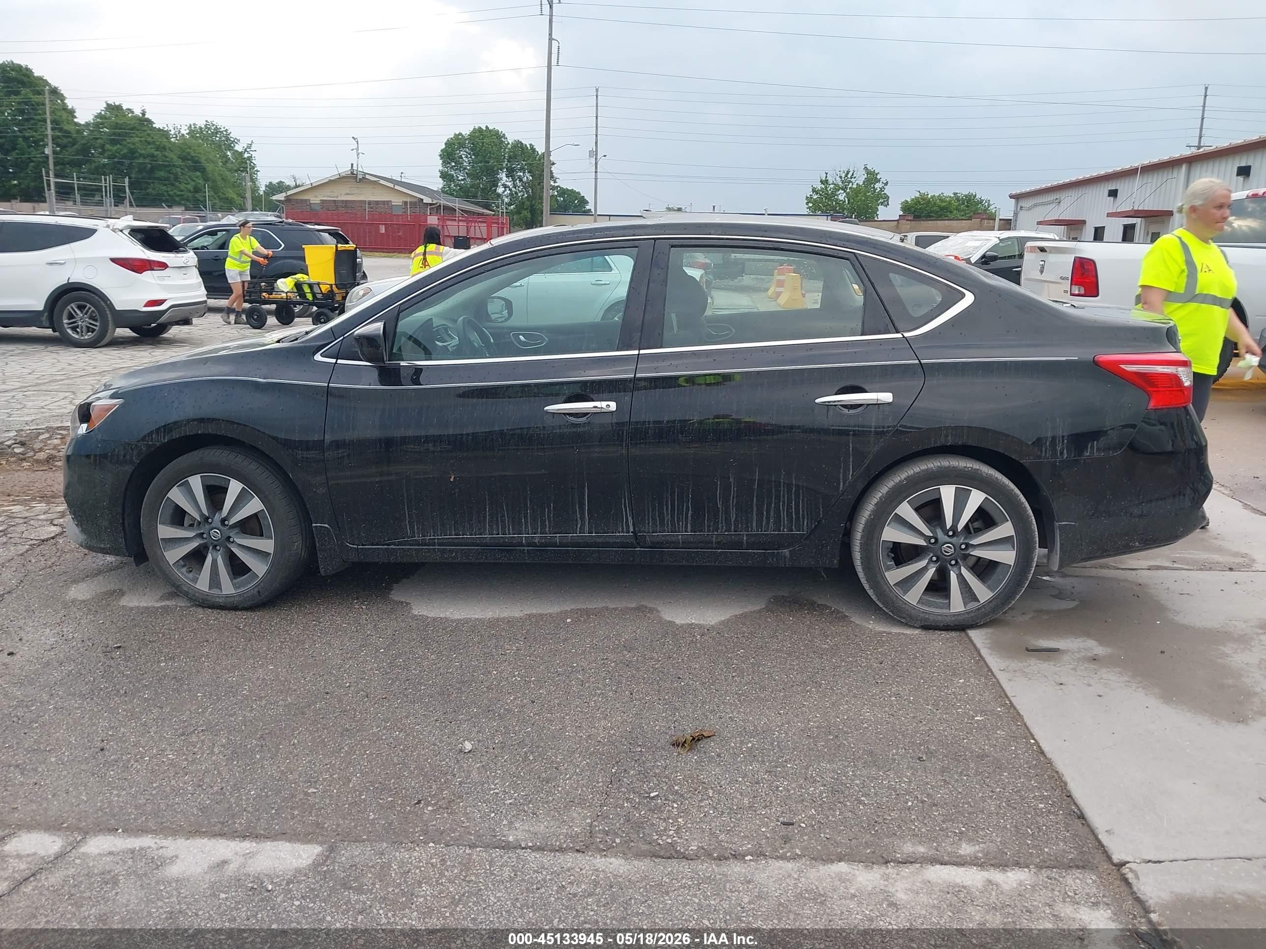 2019 Nissan Sentra Sv Черный vin: 3N1AB7AP0KY240714
