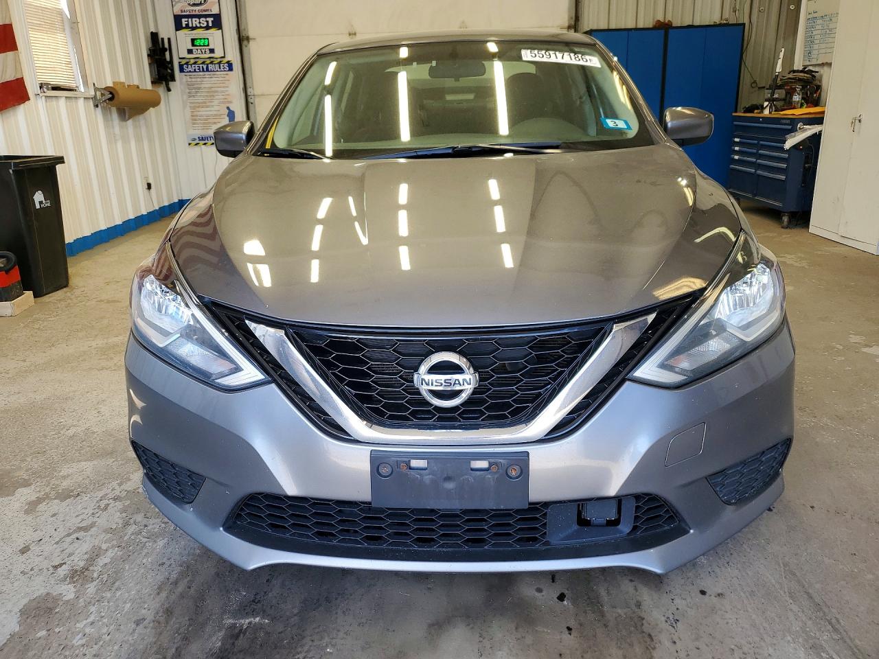 2019 Nissan Sentra Sv Gray vin: 3N1AB7AP0KY257769