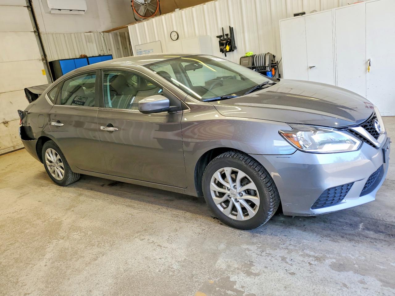 2019 Nissan Sentra Sv Gray vin: 3N1AB7AP0KY257769