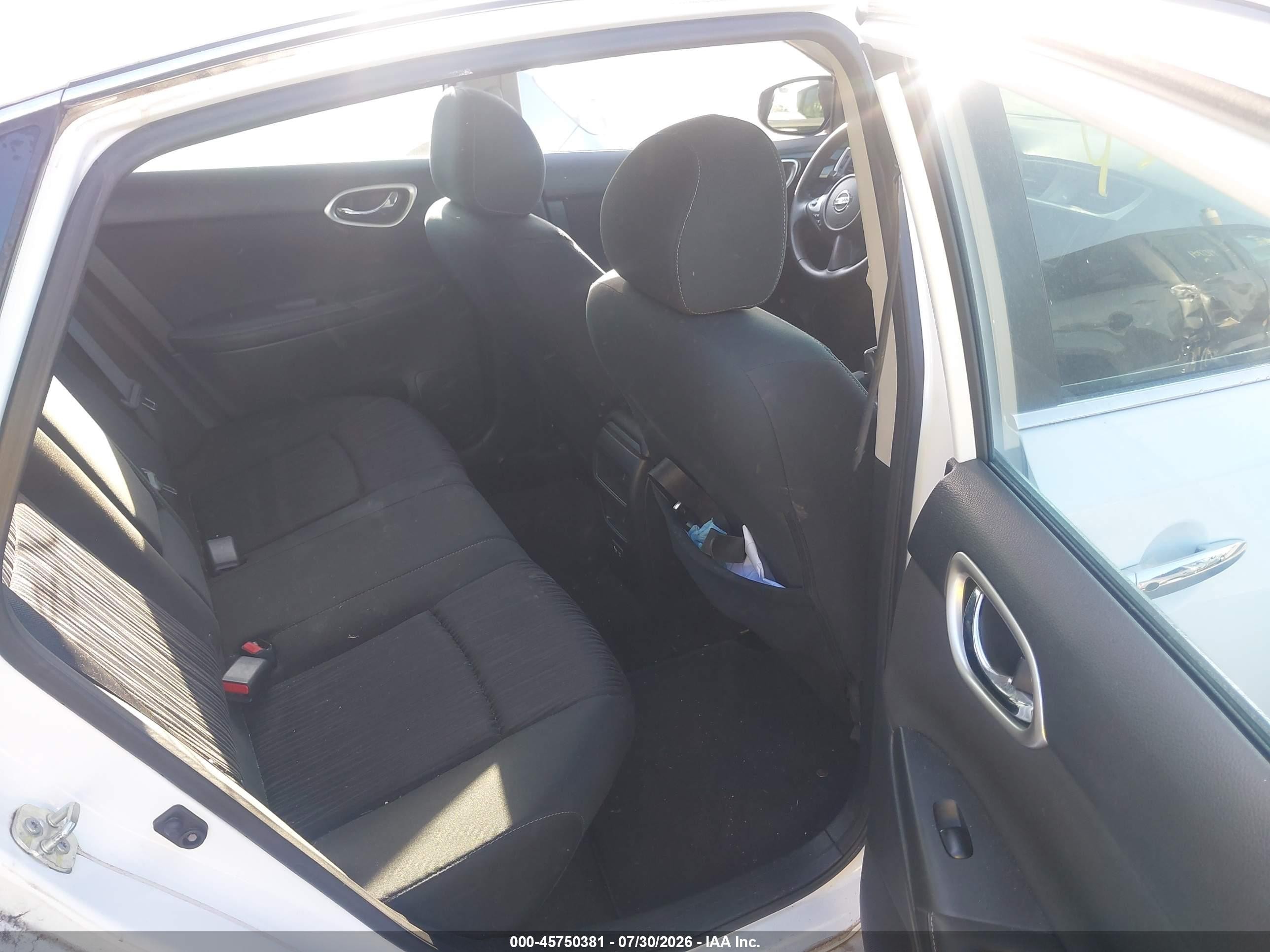2019 Nissan Sentra Sv White vin: 3N1AB7AP0KY313385