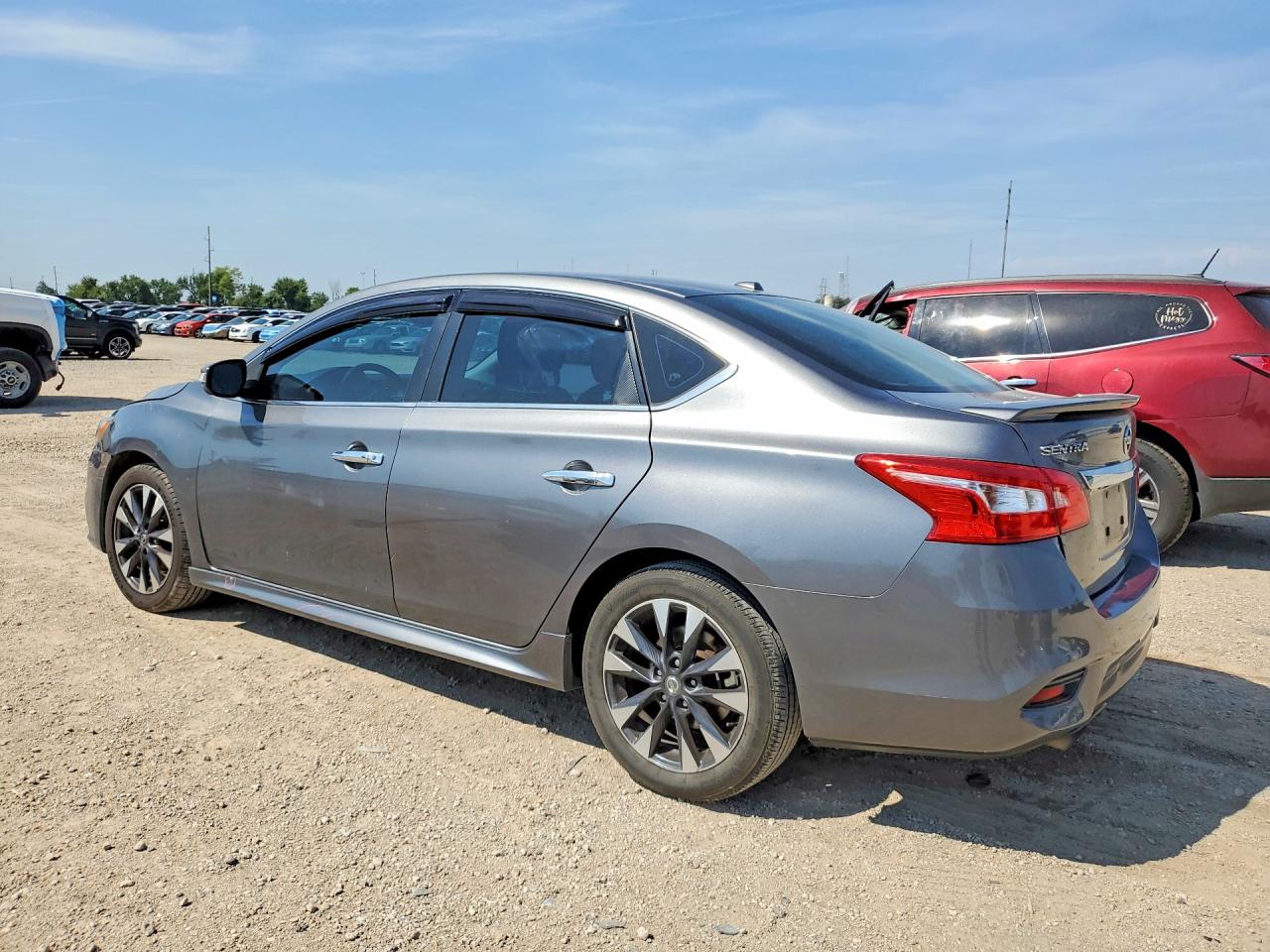 2019 Nissan Sentra Sr Серый vin: 3N1AB7AP0KY342658