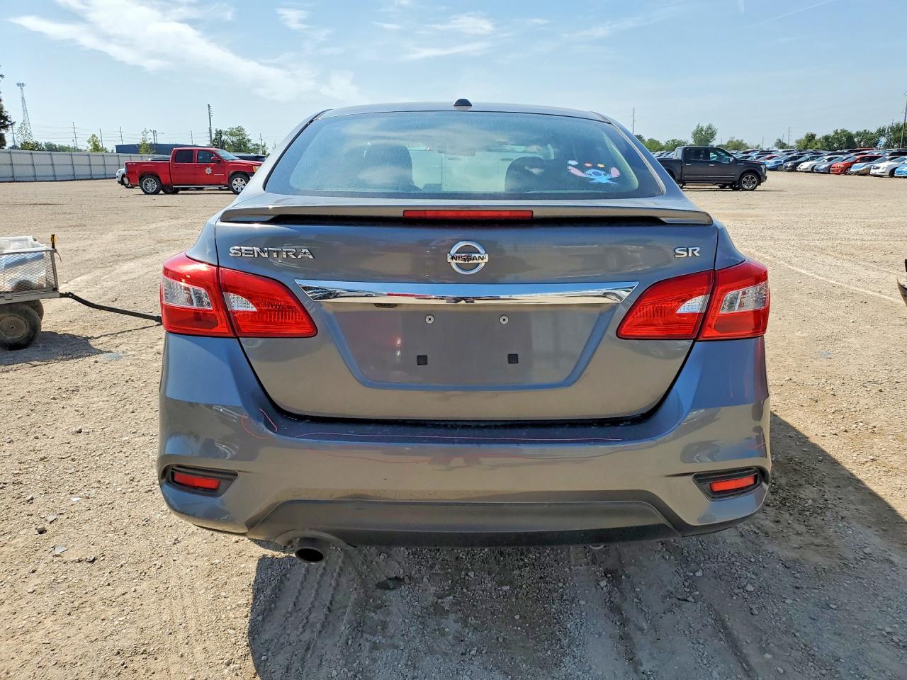 2019 Nissan Sentra Sr Серый vin: 3N1AB7AP0KY342658