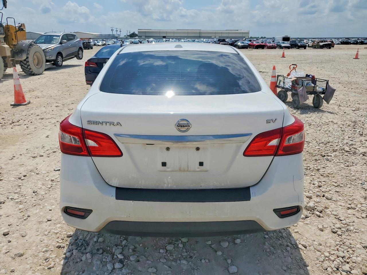 2019 Nissan Sentra Sv White vin: 3N1AB7AP0KY348315