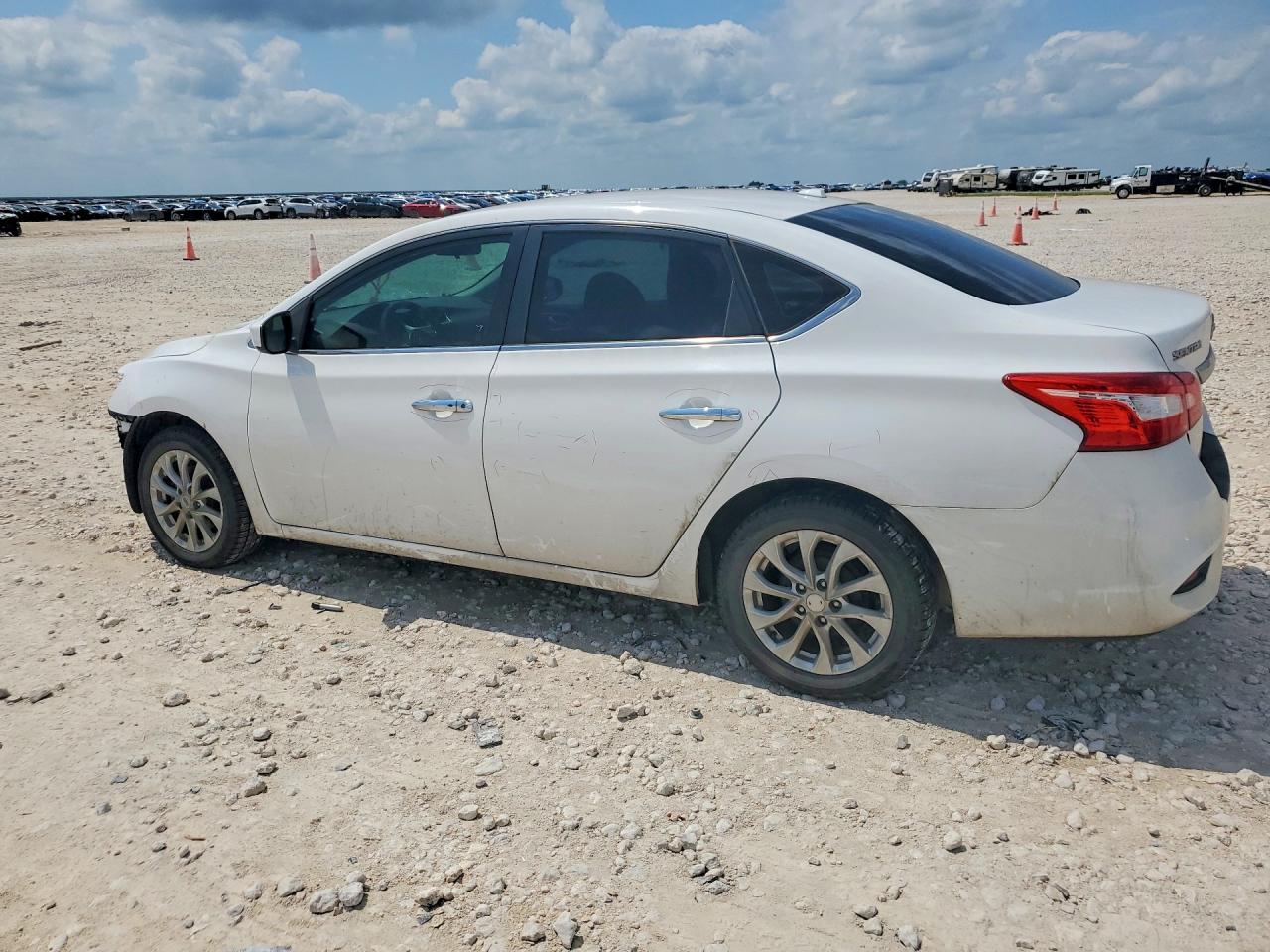 2019 Nissan Sentra Sv White vin: 3N1AB7AP0KY348315