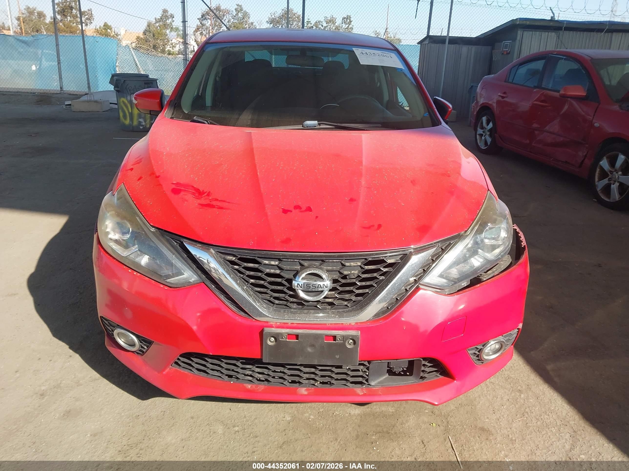 2019 Nissan Sentra Sr Red vin: 3N1AB7AP0KY408237