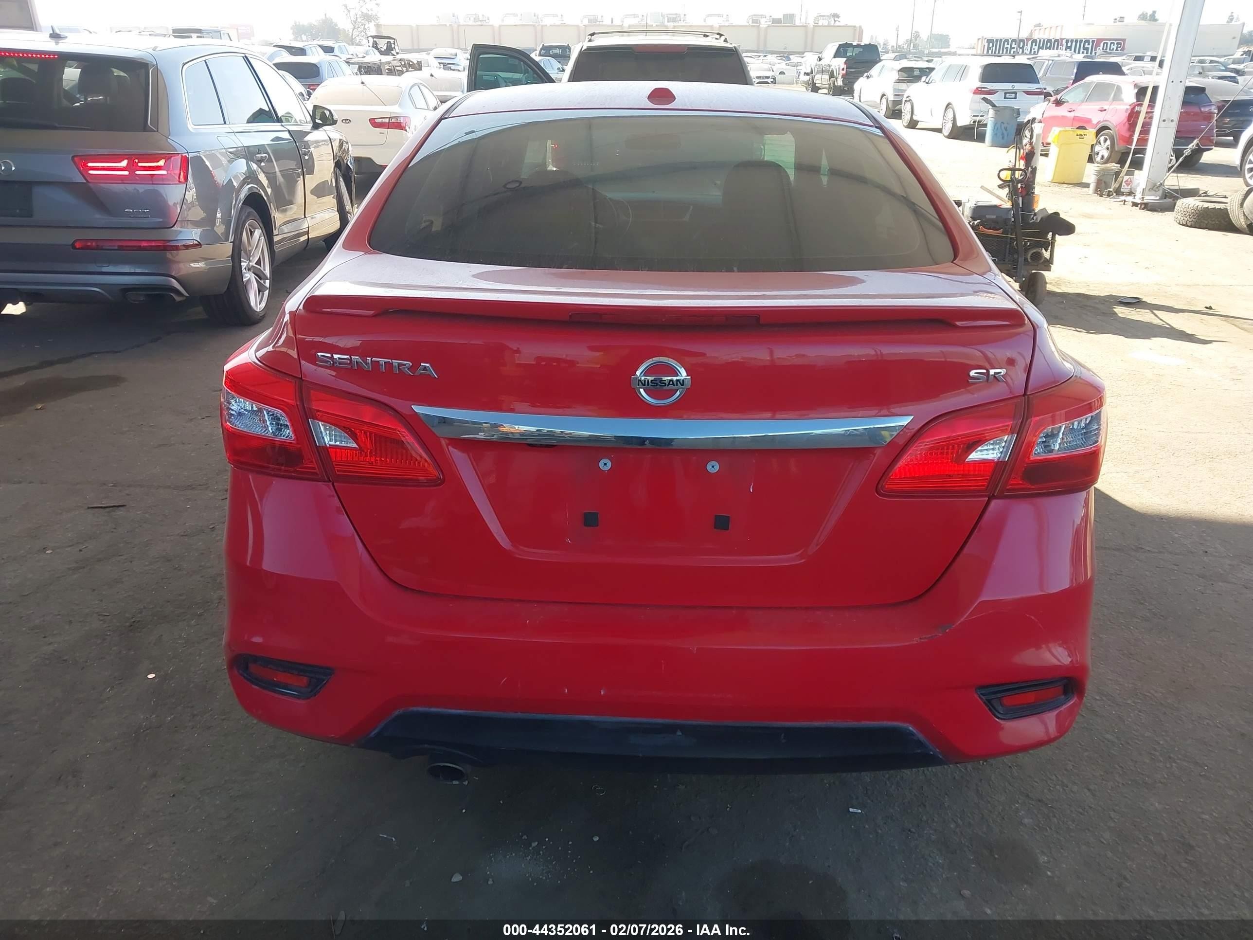 2019 Nissan Sentra Sr Red vin: 3N1AB7AP0KY408237