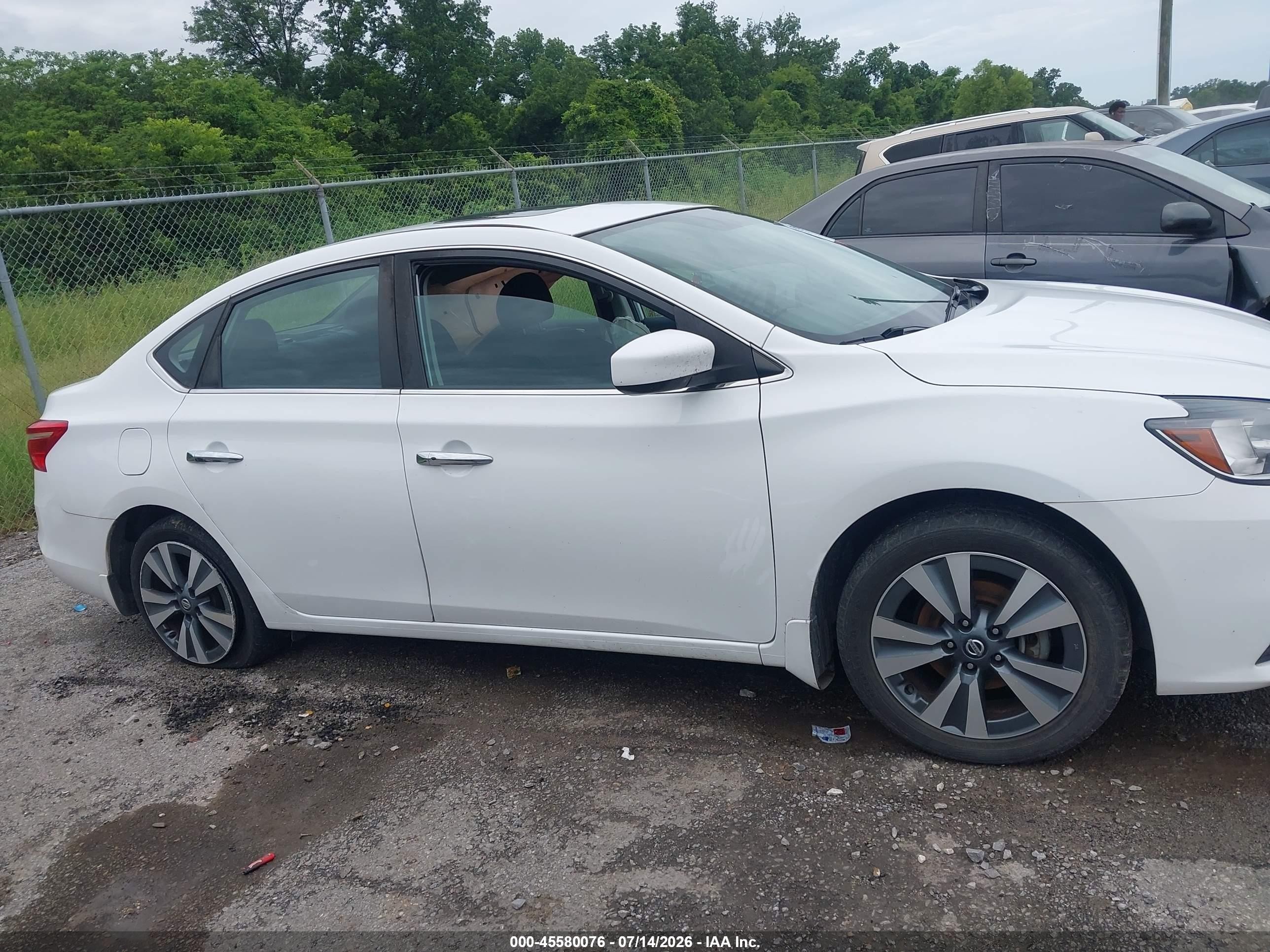 2019 Nissan Sentra Sv White vin: 3N1AB7AP0KY423742