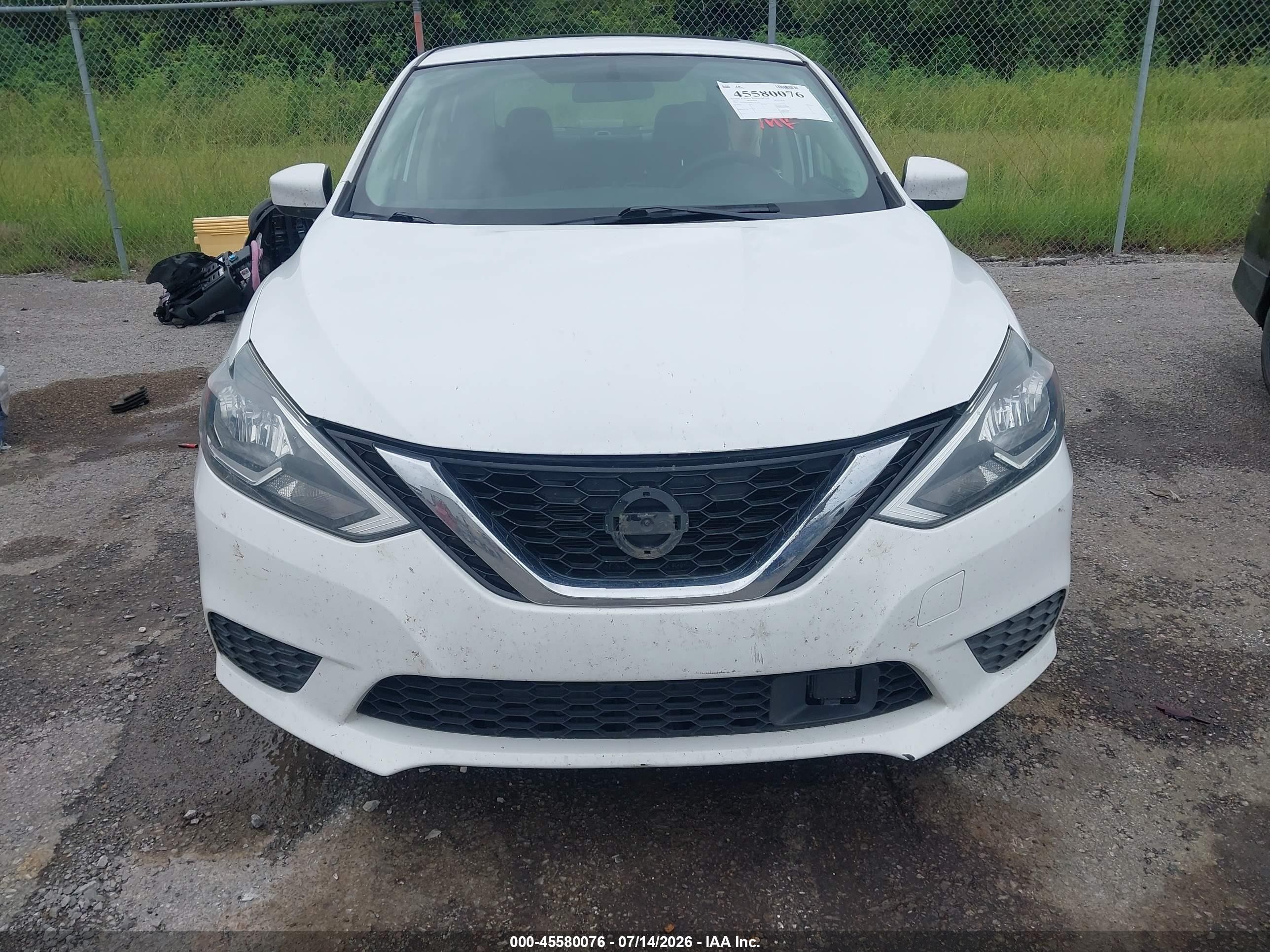 2019 Nissan Sentra Sv White vin: 3N1AB7AP0KY423742