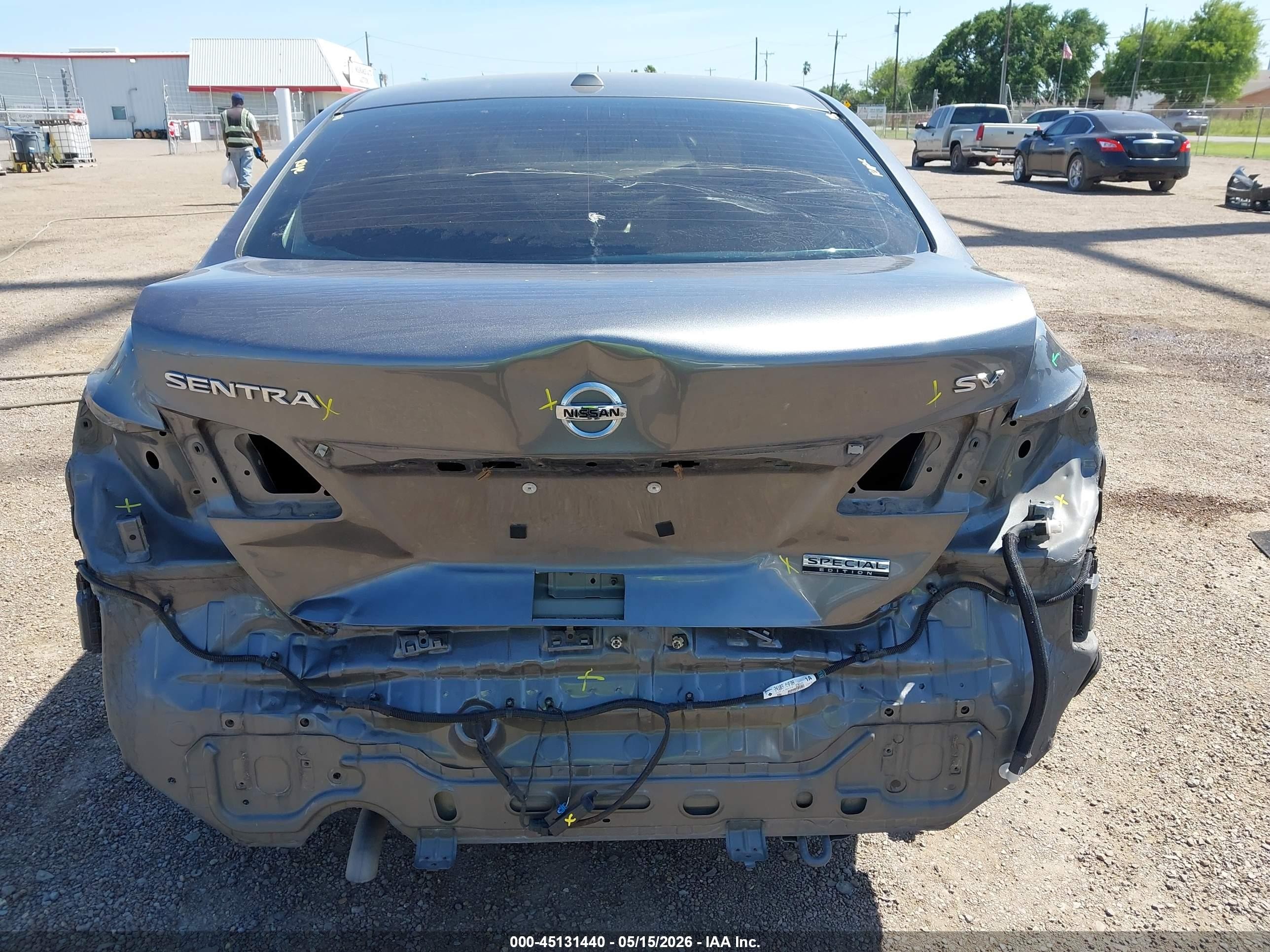 2019 Nissan Sentra Sv Серый vin: 3N1AB7AP0KY447961