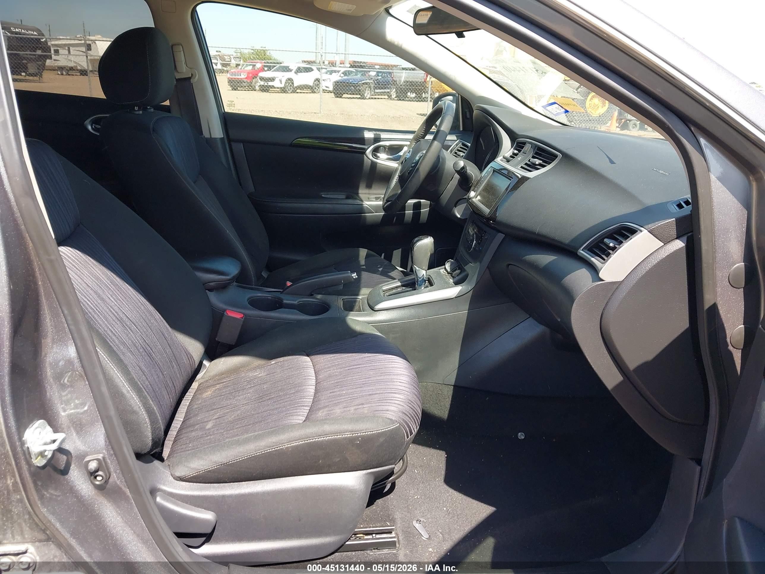 2019 Nissan Sentra Sv Серый vin: 3N1AB7AP0KY447961