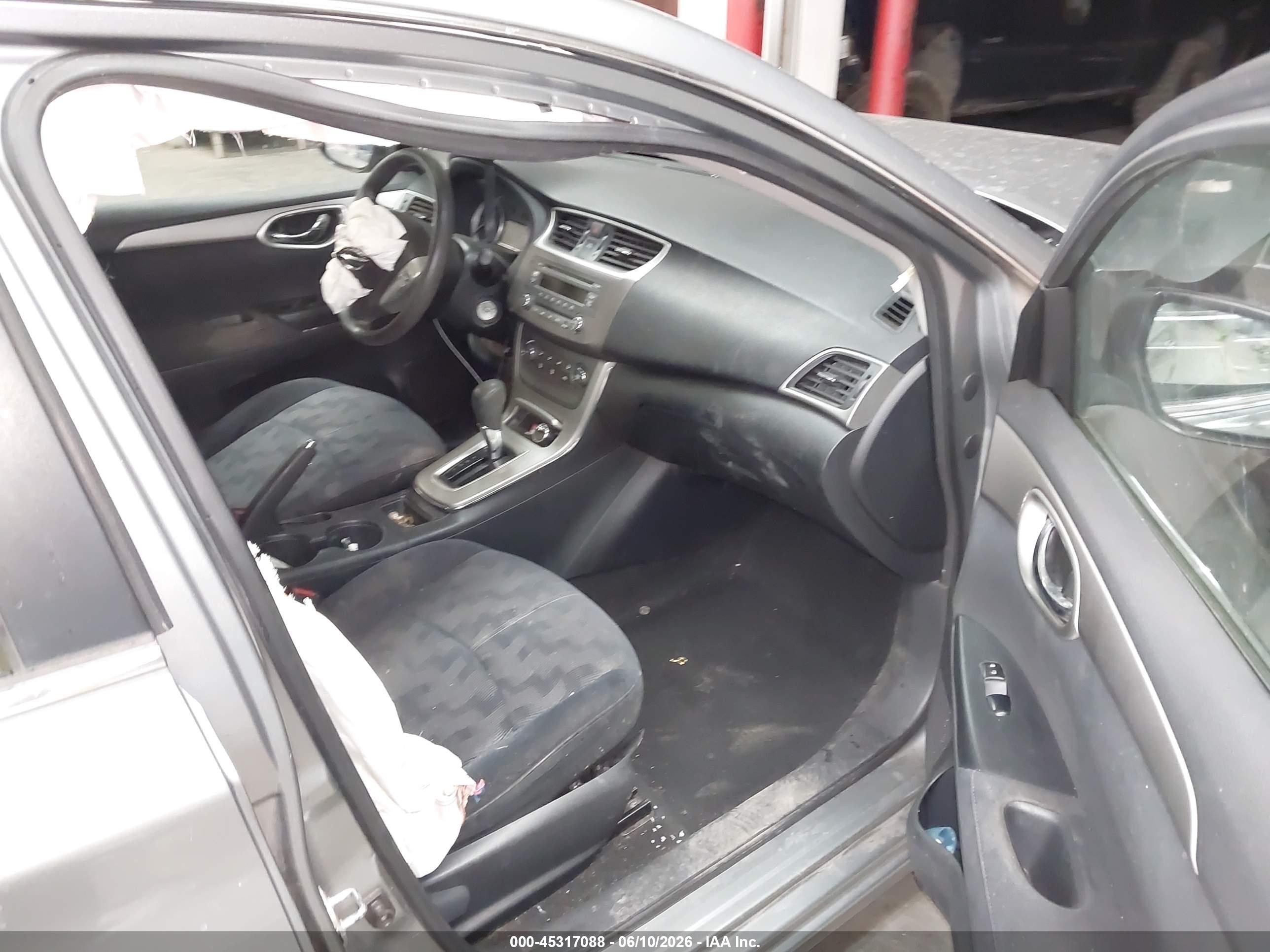 2013 Nissan Sentra Sv Gray vin: 3N1AB7AP1DL606244