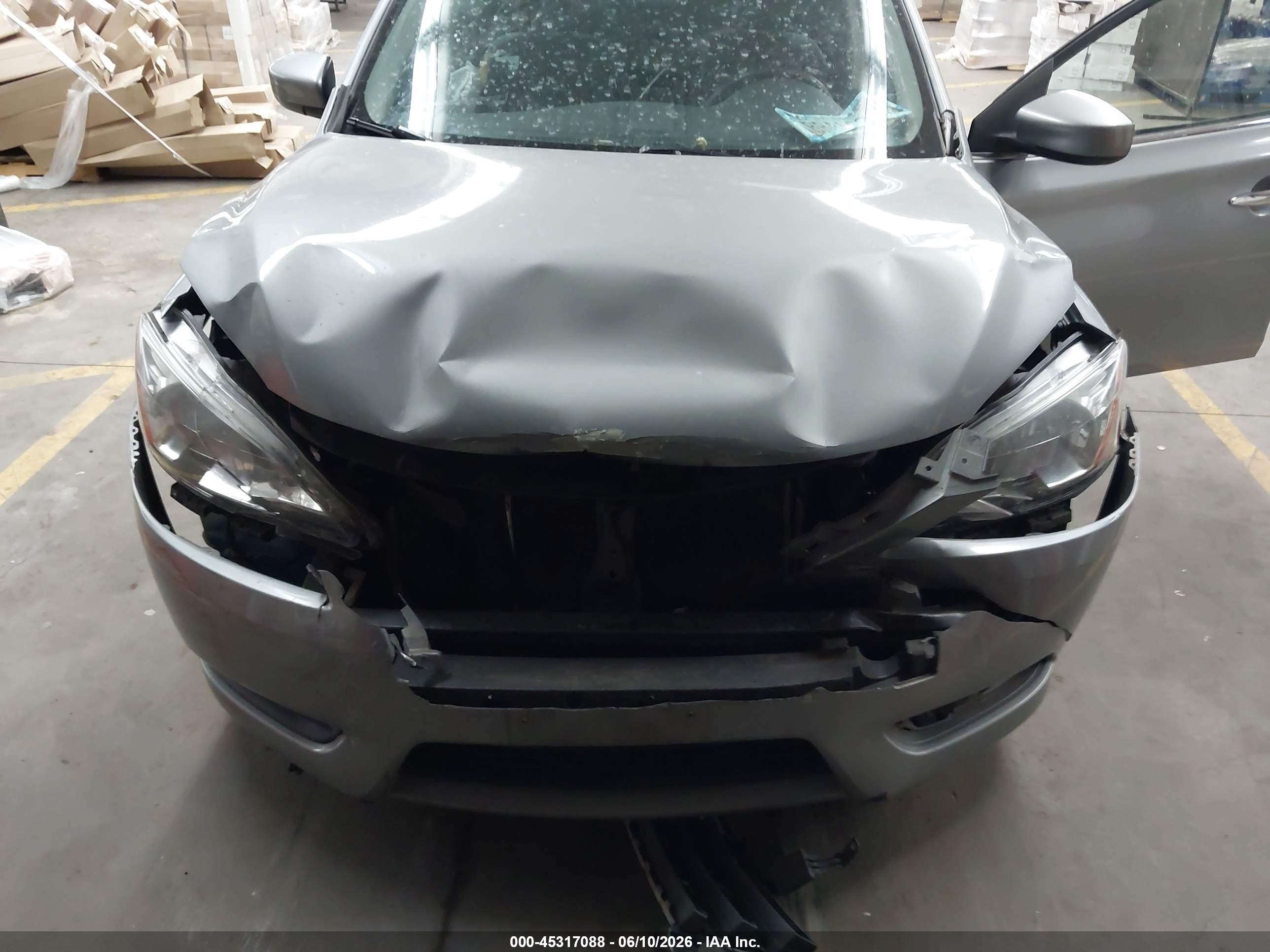 2013 Nissan Sentra Sv Gray vin: 3N1AB7AP1DL606244