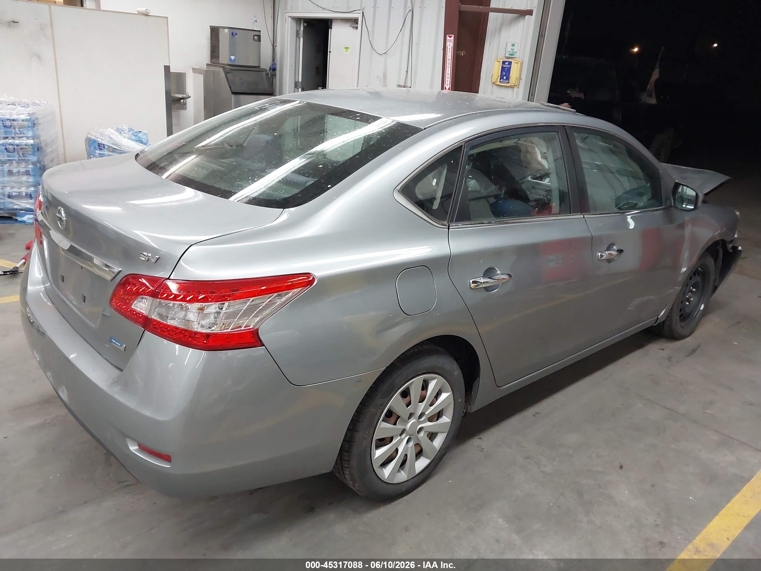 2013 Nissan Sentra Sv Gray vin: 3N1AB7AP1DL606244