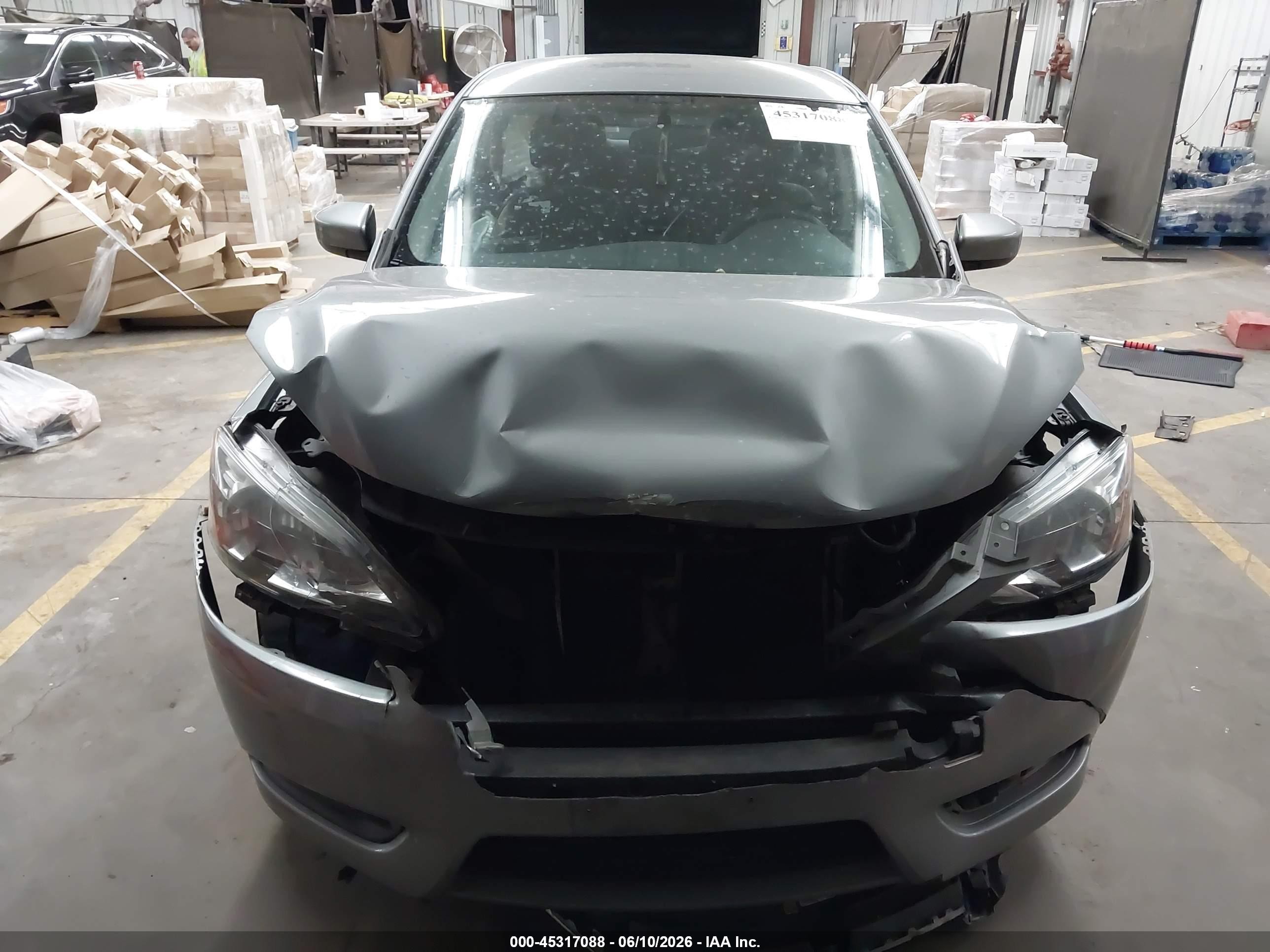 2013 Nissan Sentra Sv Gray vin: 3N1AB7AP1DL606244