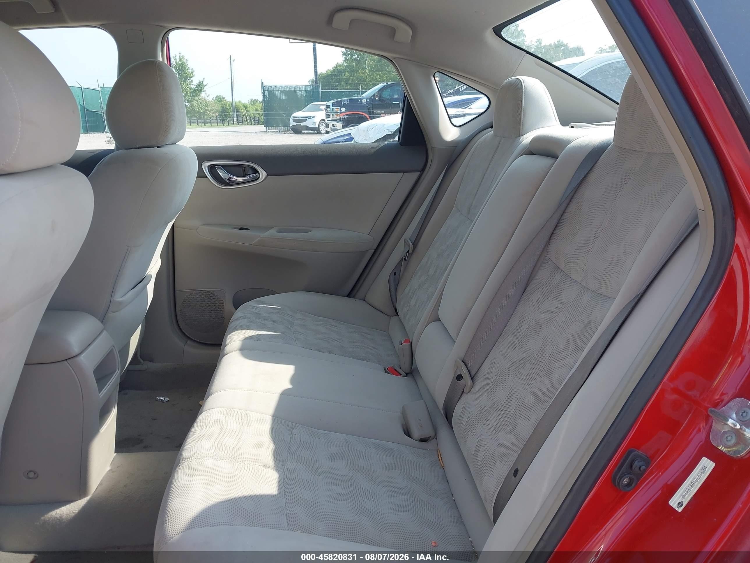 2013 Nissan Sentra Sv Red vin: 3N1AB7AP1DL618264