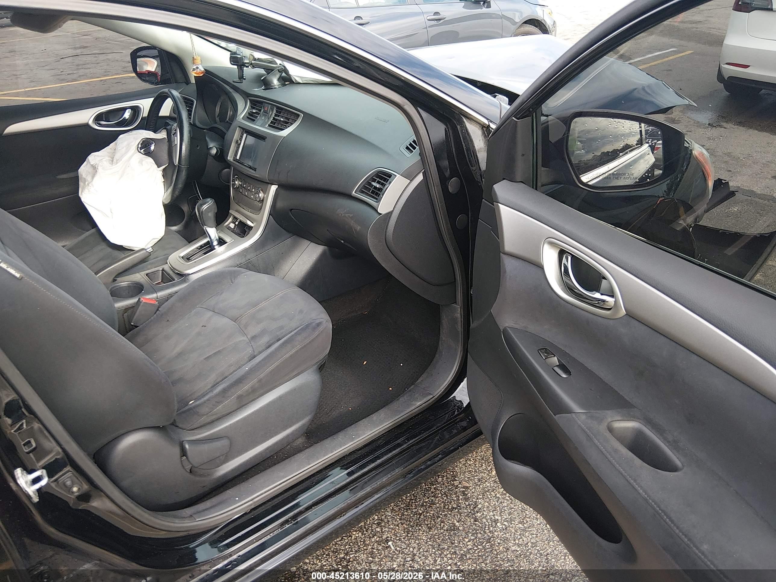2013 Nissan Sentra Sv Black vin: 3N1AB7AP1DL618412