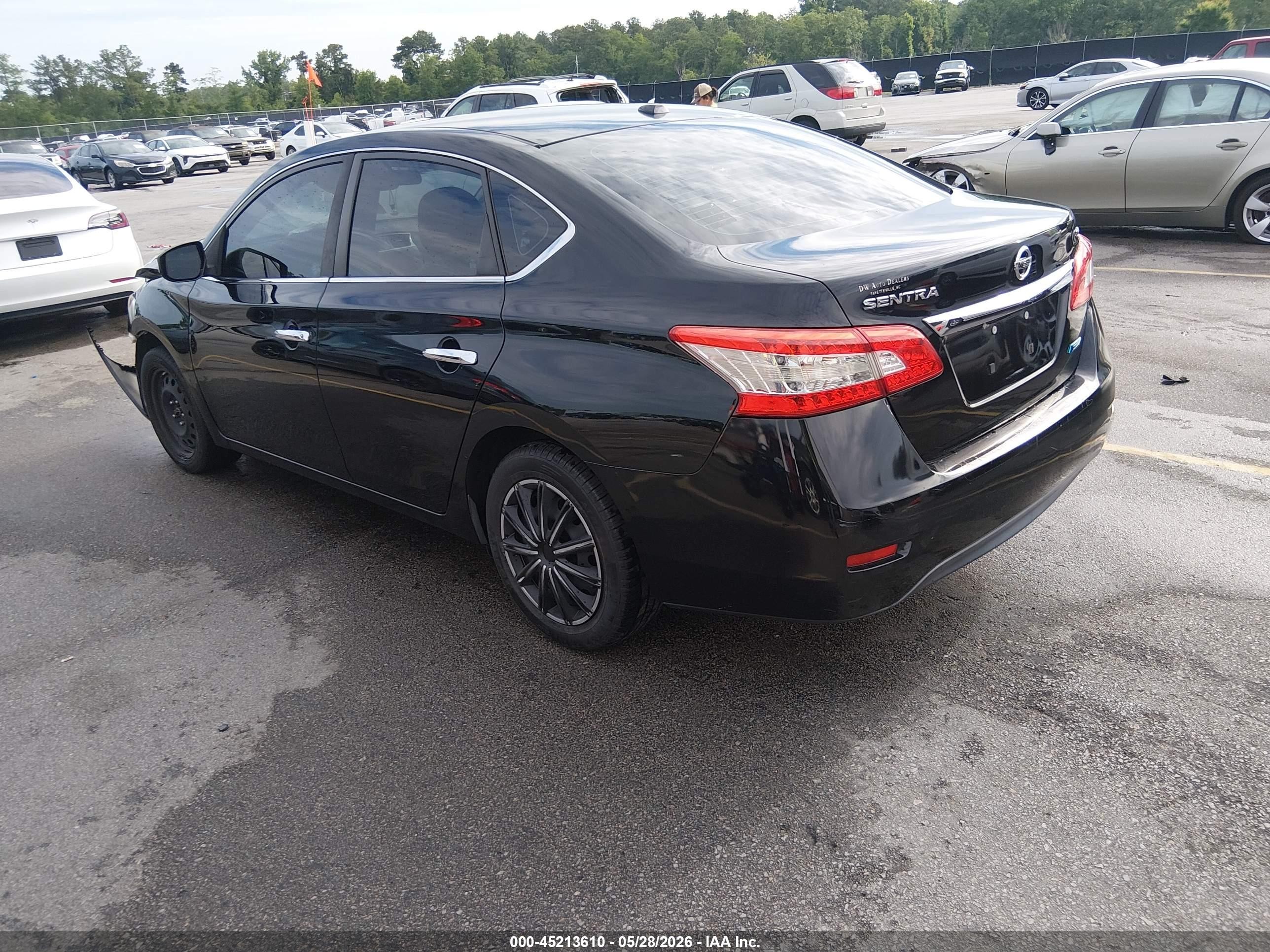 2013 Nissan Sentra Sv Black vin: 3N1AB7AP1DL618412