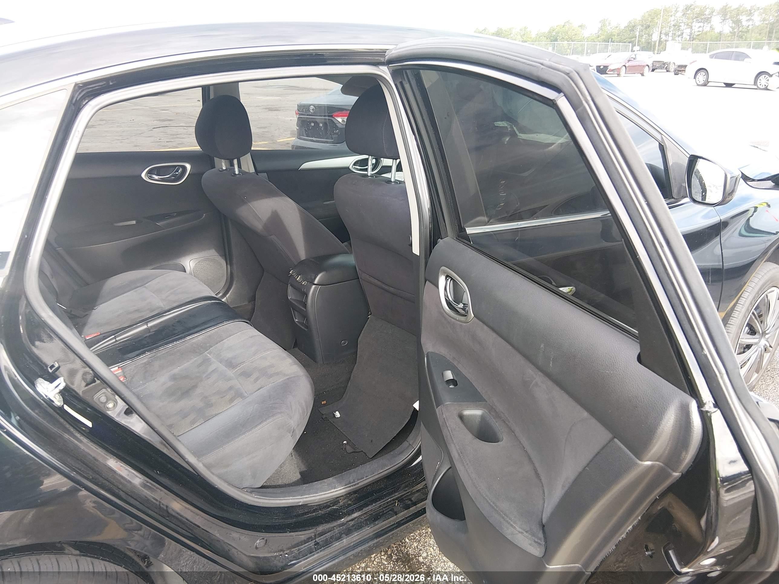 2013 Nissan Sentra Sv Black vin: 3N1AB7AP1DL618412