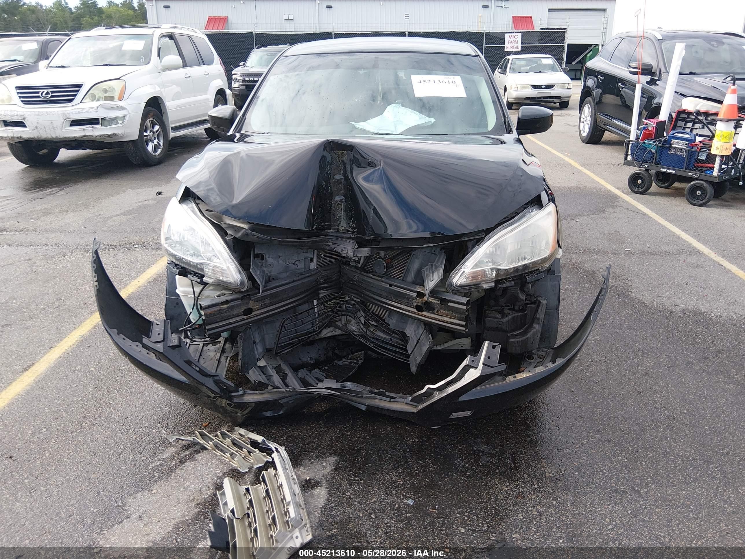 2013 Nissan Sentra Sv Black vin: 3N1AB7AP1DL618412