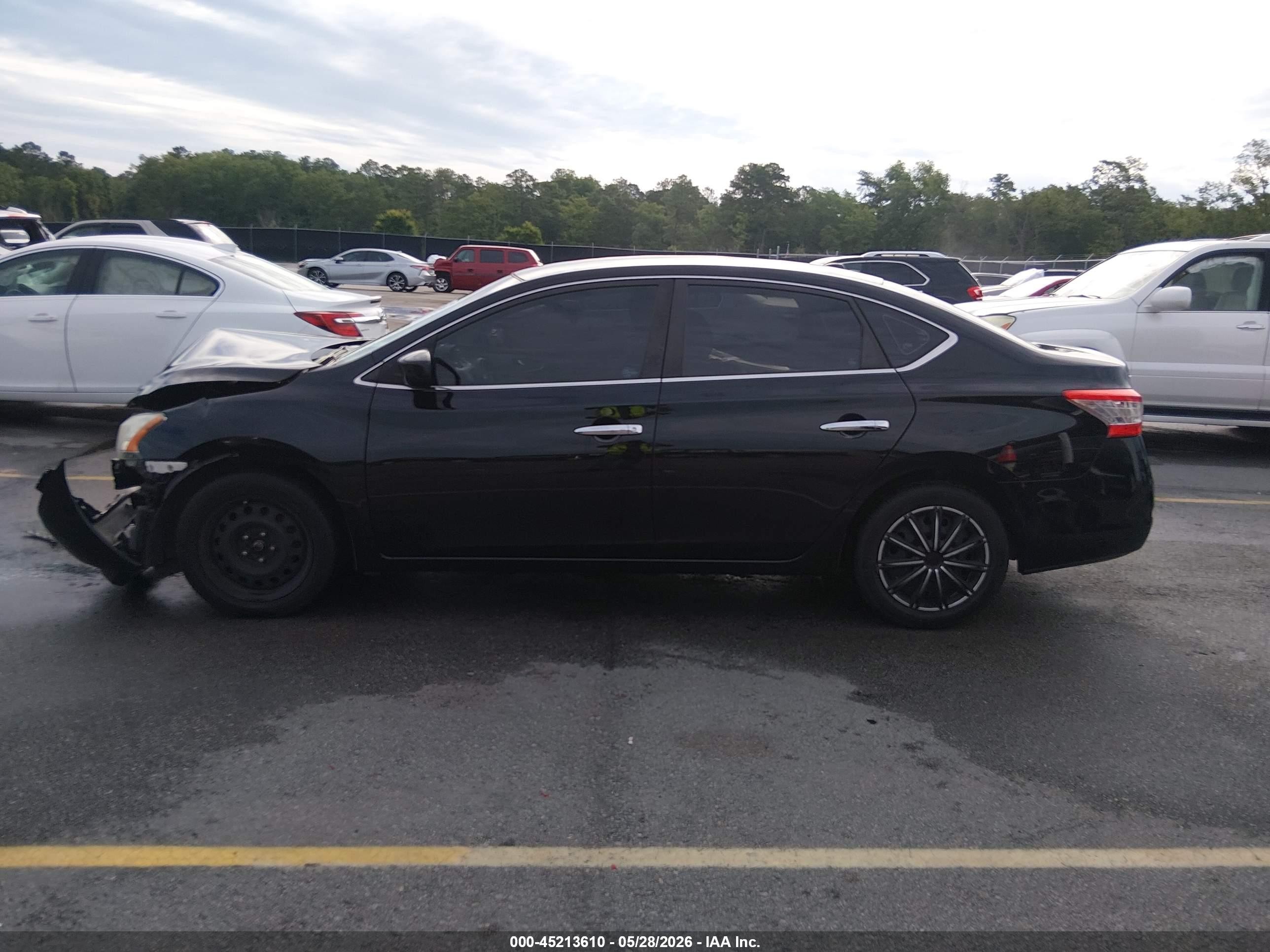 2013 Nissan Sentra Sv Black vin: 3N1AB7AP1DL618412