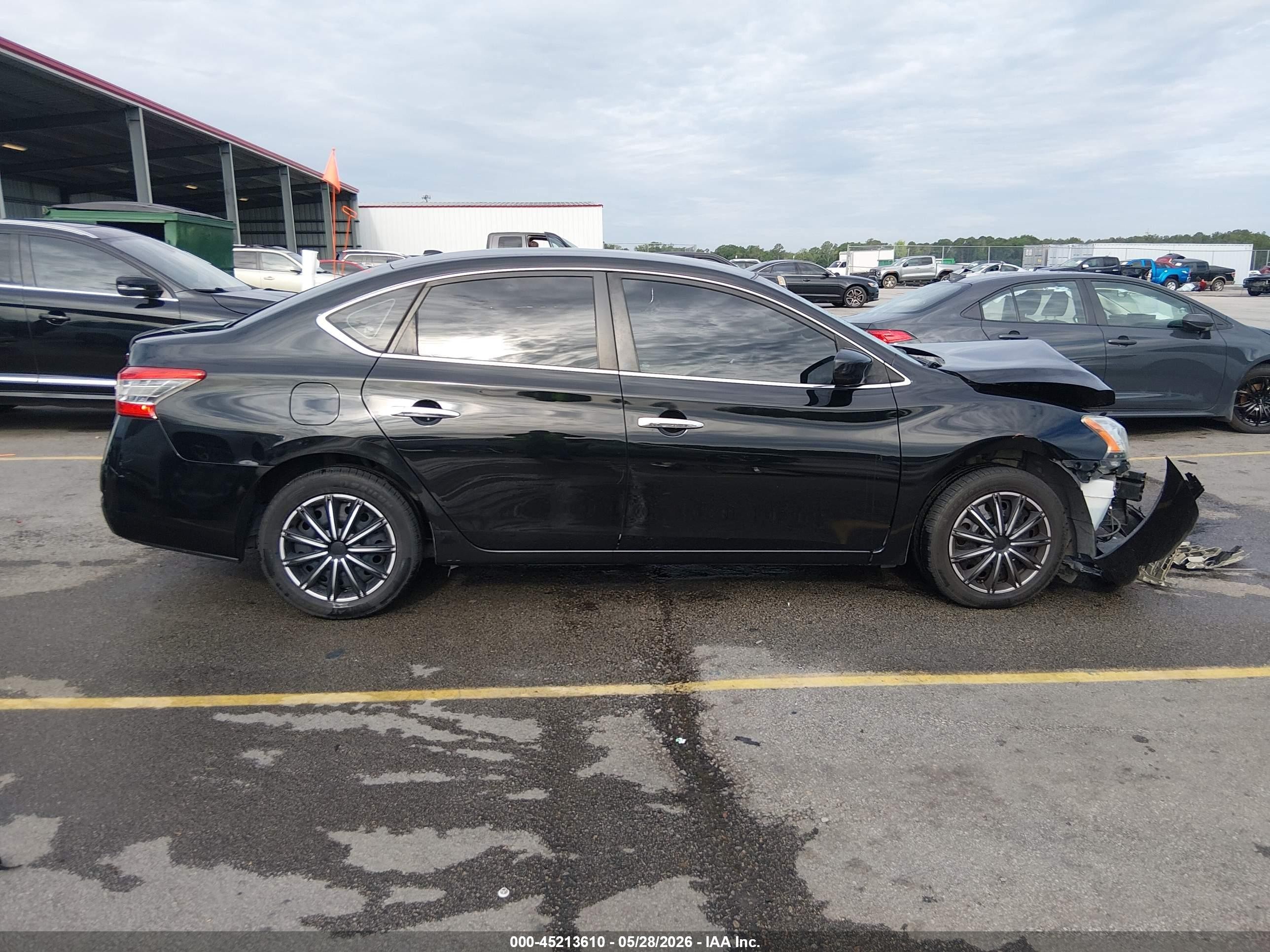 2013 Nissan Sentra Sv Black vin: 3N1AB7AP1DL618412