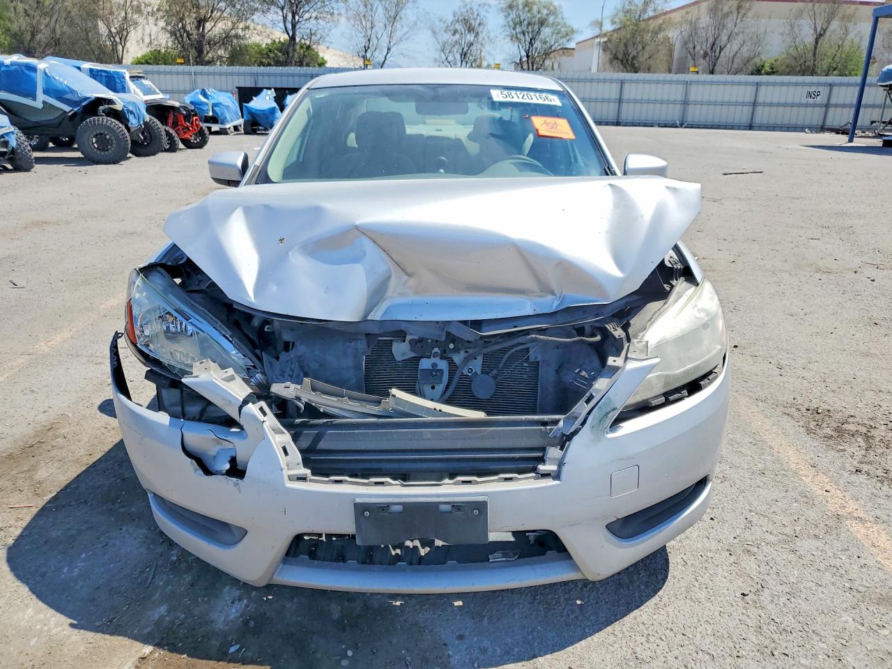 2013 Nissan Sentra S Серебряный vin: 3N1AB7AP1DL619933