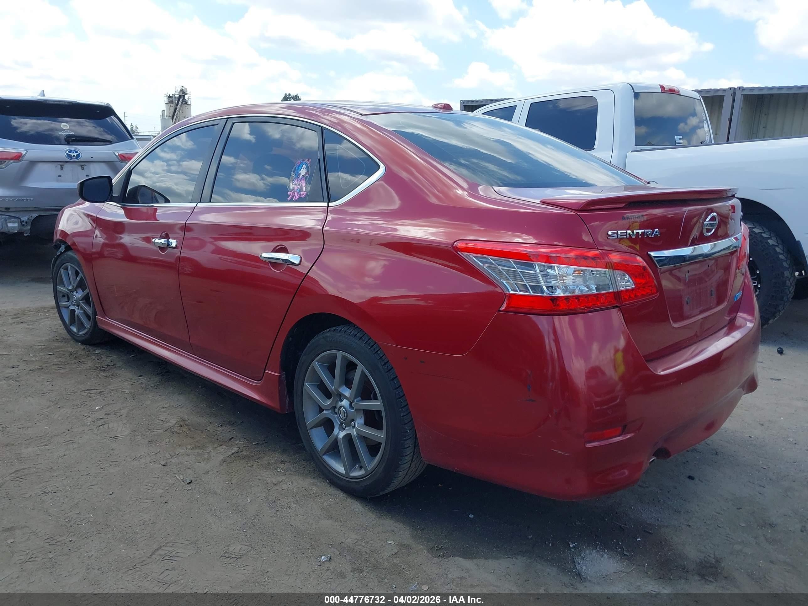 2013 Nissan Sentra Sr Красный vin: 3N1AB7AP1DL639423
