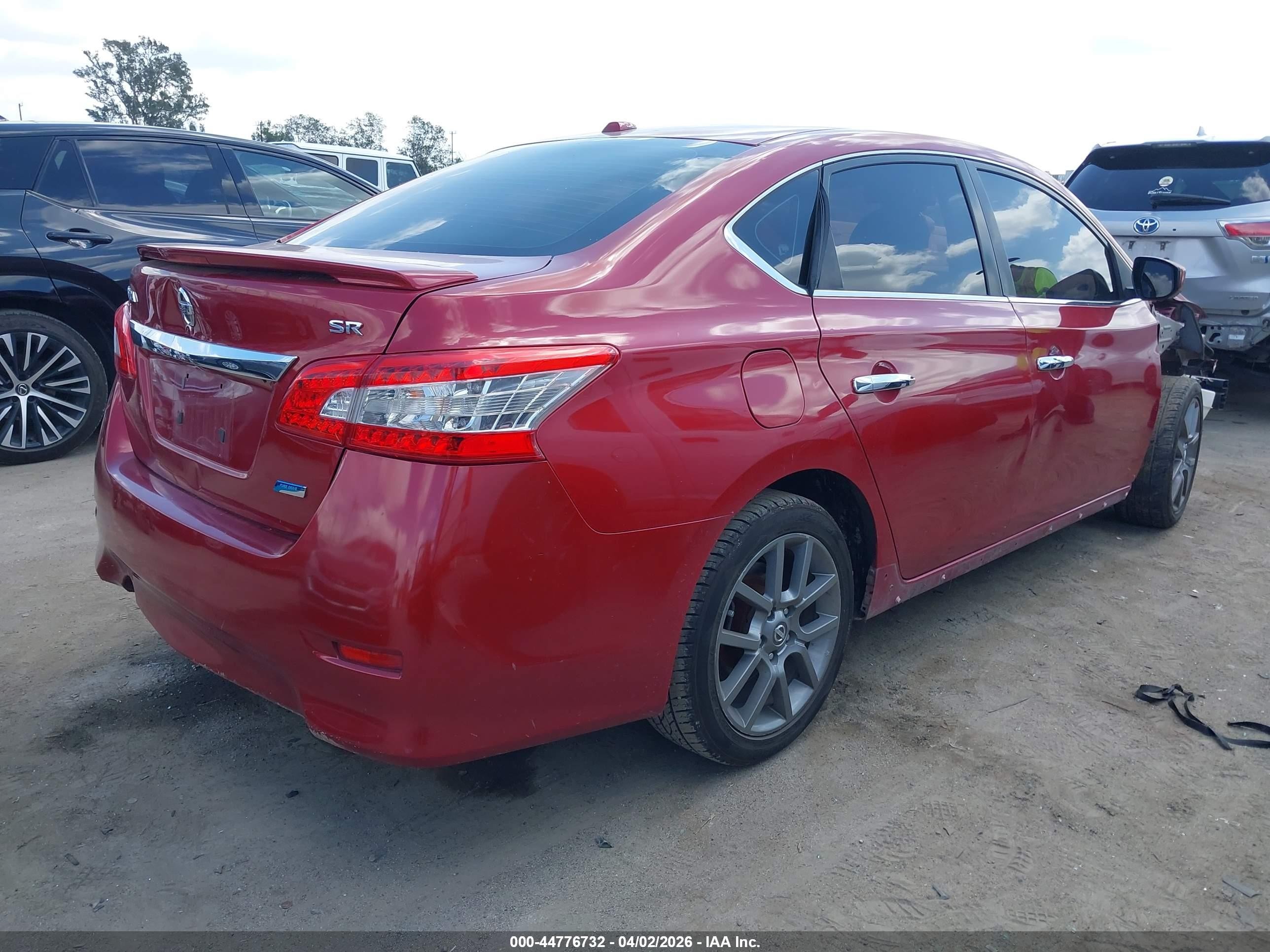 2013 Nissan Sentra Sr Красный vin: 3N1AB7AP1DL639423