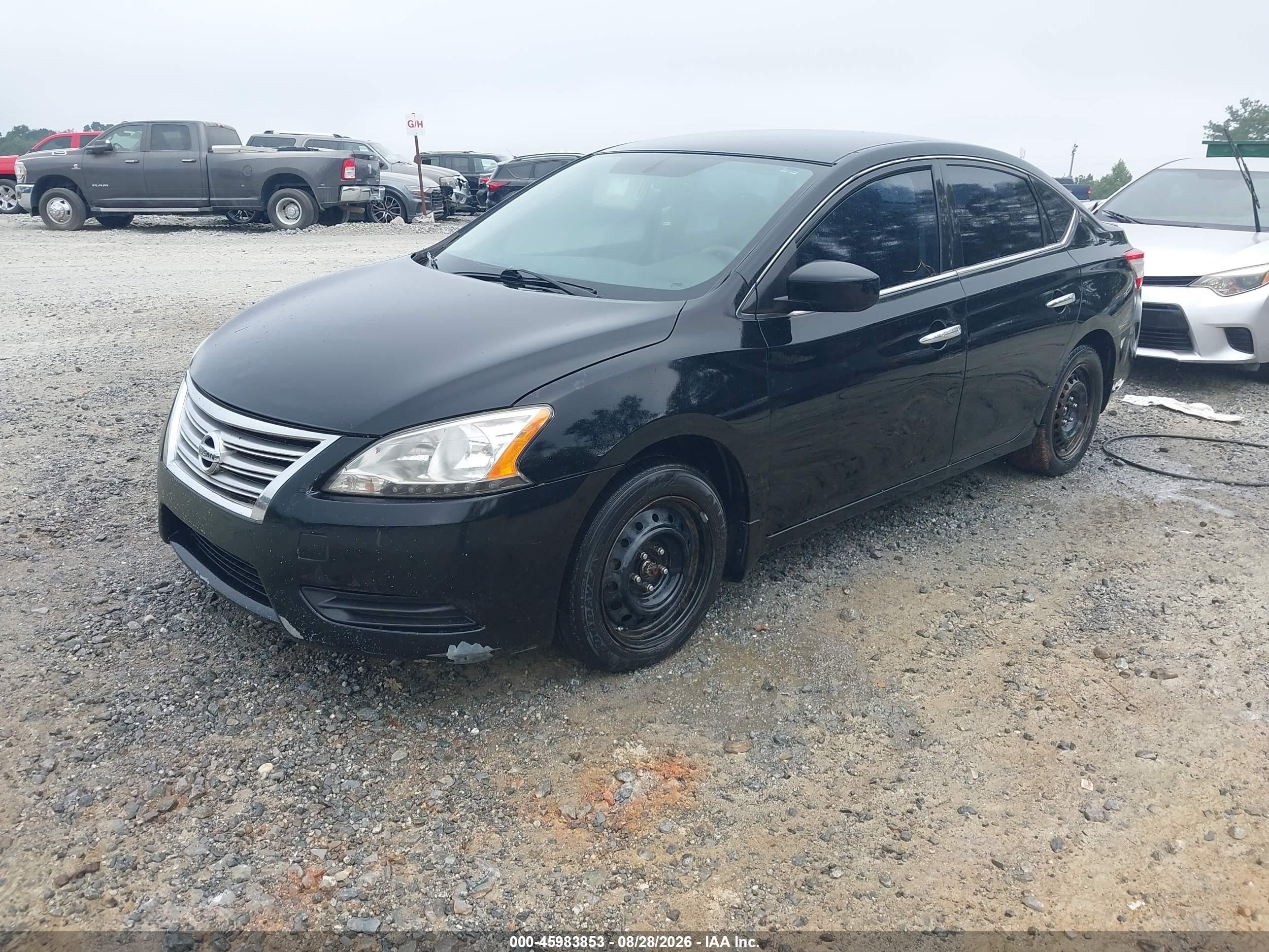 2013 Nissan Sentra Sv Black vin: 3N1AB7AP1DL643052