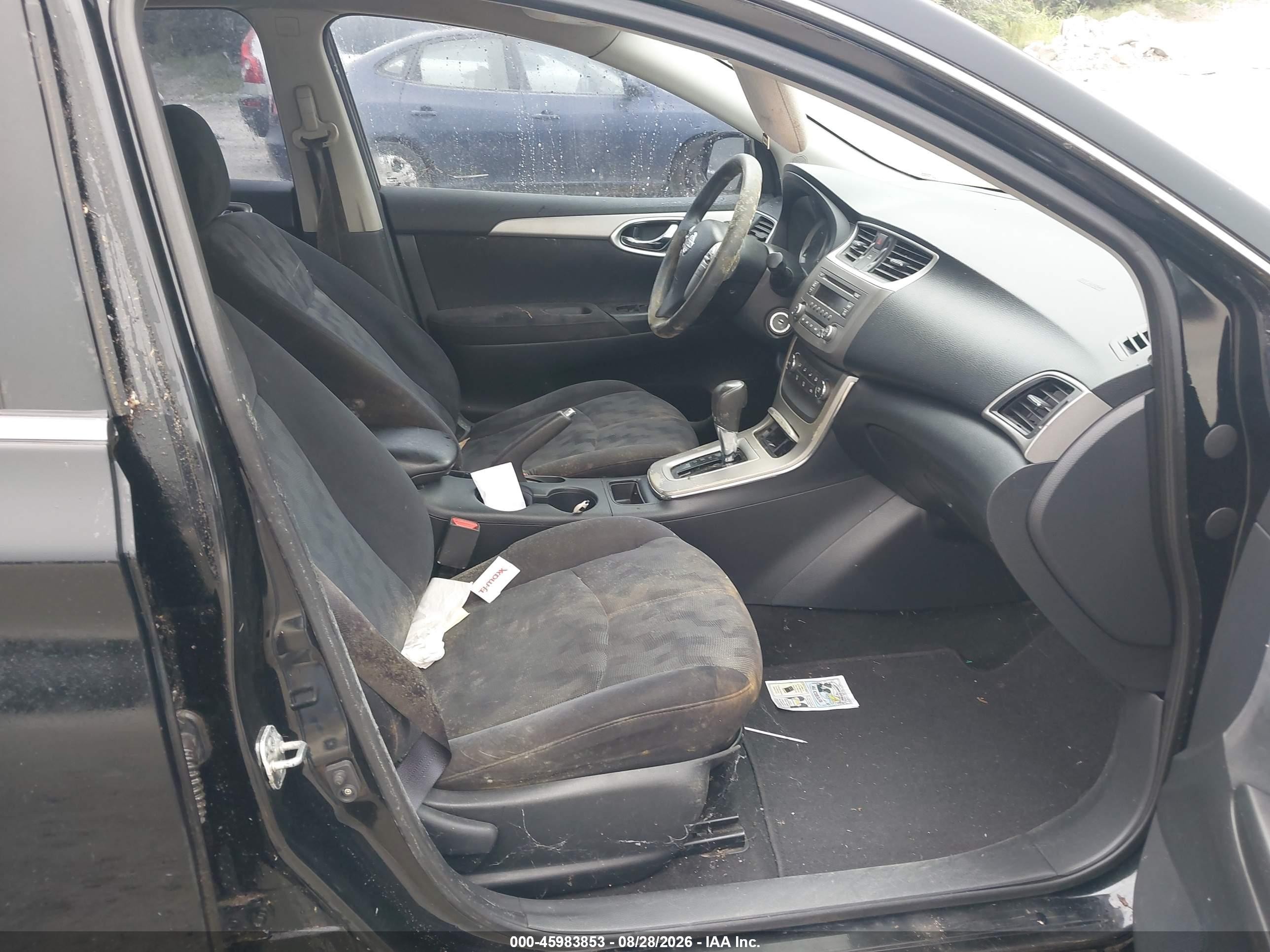 2013 Nissan Sentra Sv Black vin: 3N1AB7AP1DL643052