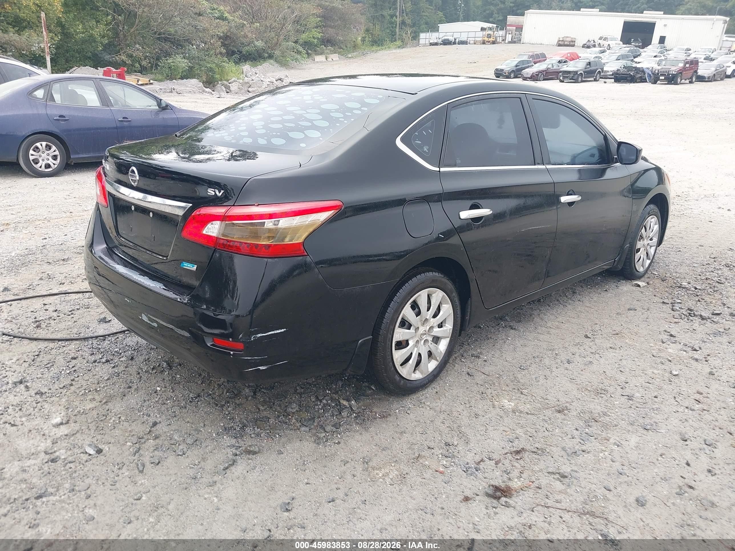 2013 Nissan Sentra Sv Black vin: 3N1AB7AP1DL643052