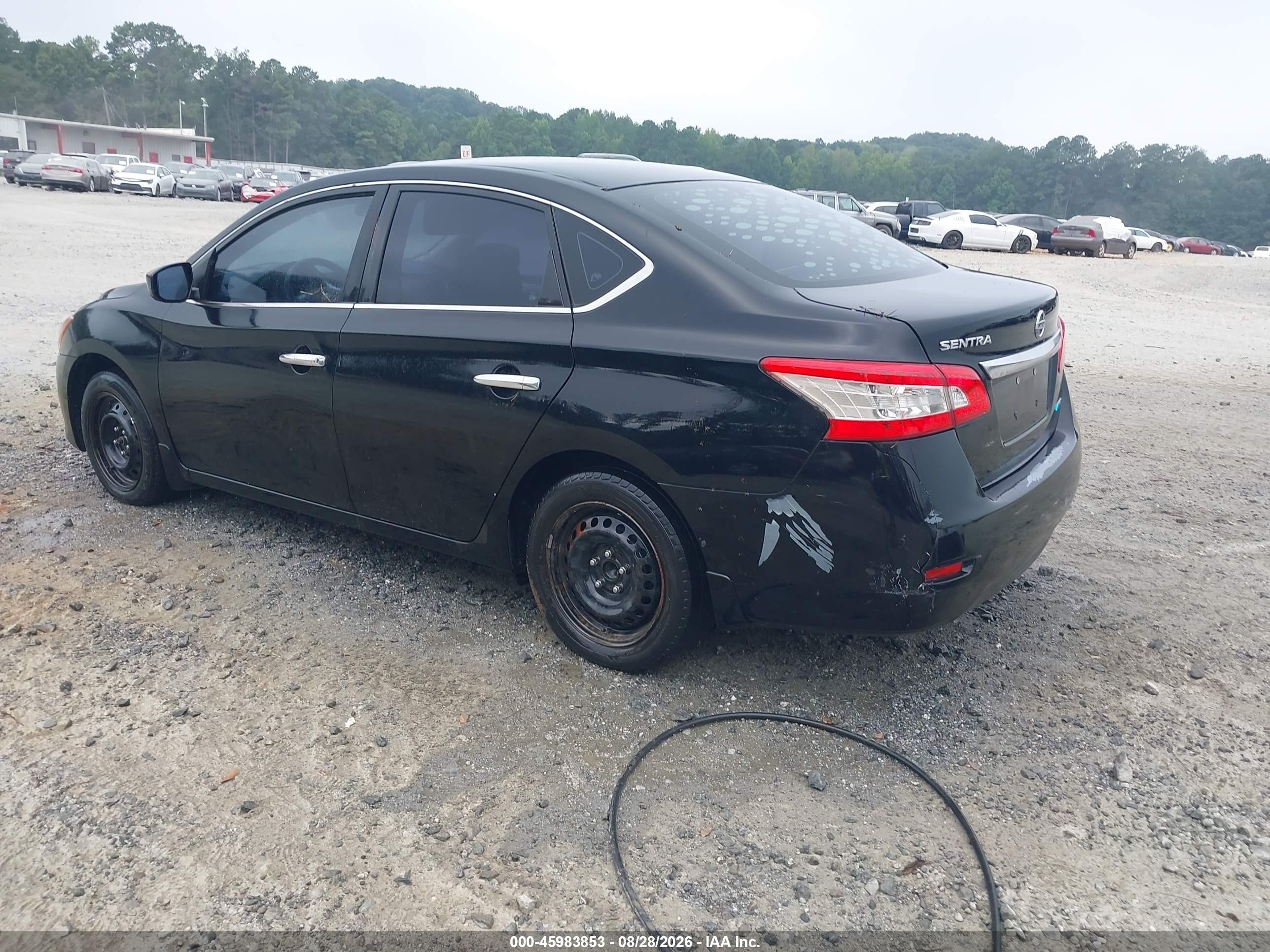 2013 Nissan Sentra Sv Black vin: 3N1AB7AP1DL643052