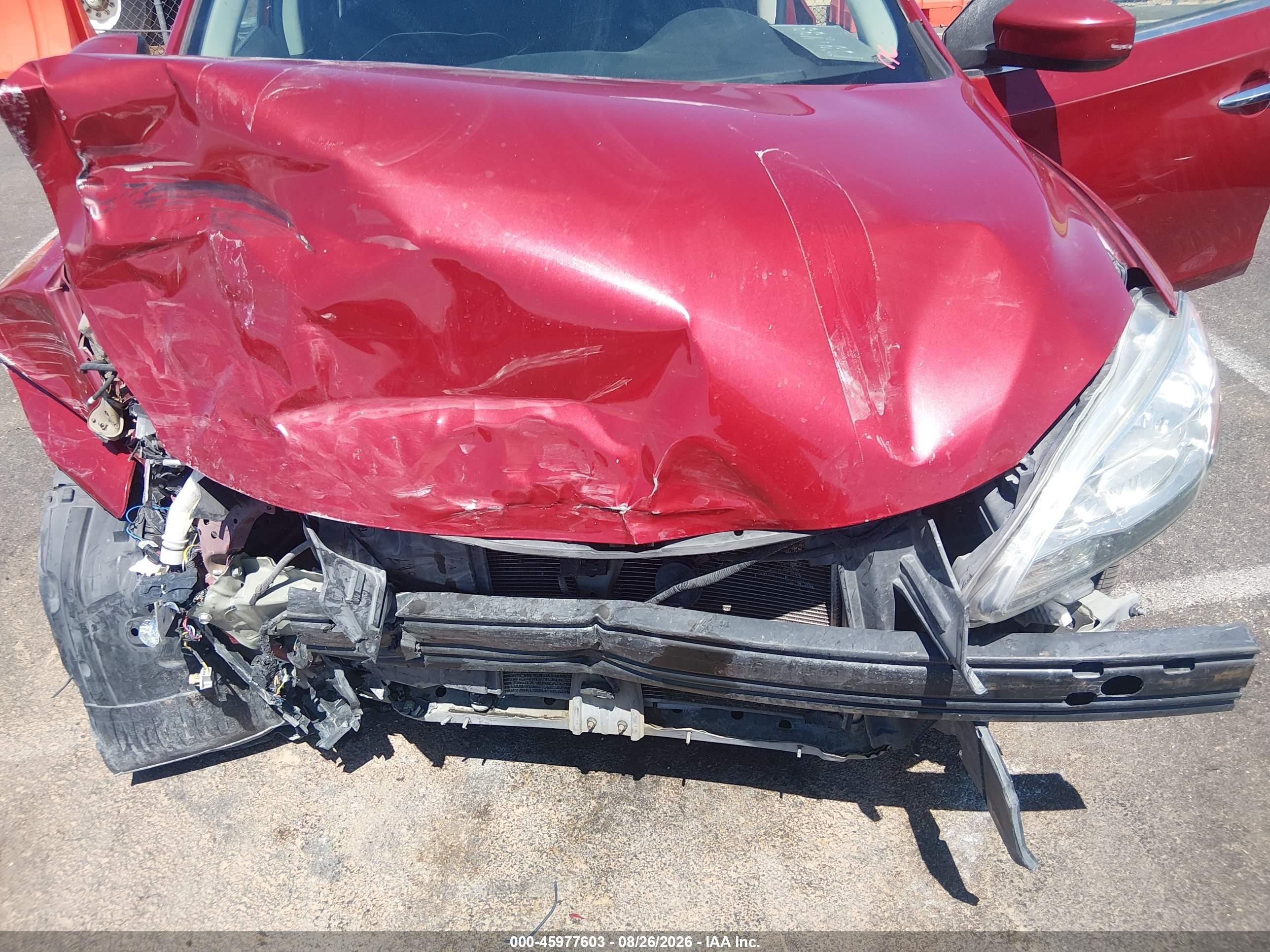 2013 Nissan Sentra Sr Red vin: 3N1AB7AP1DL659963