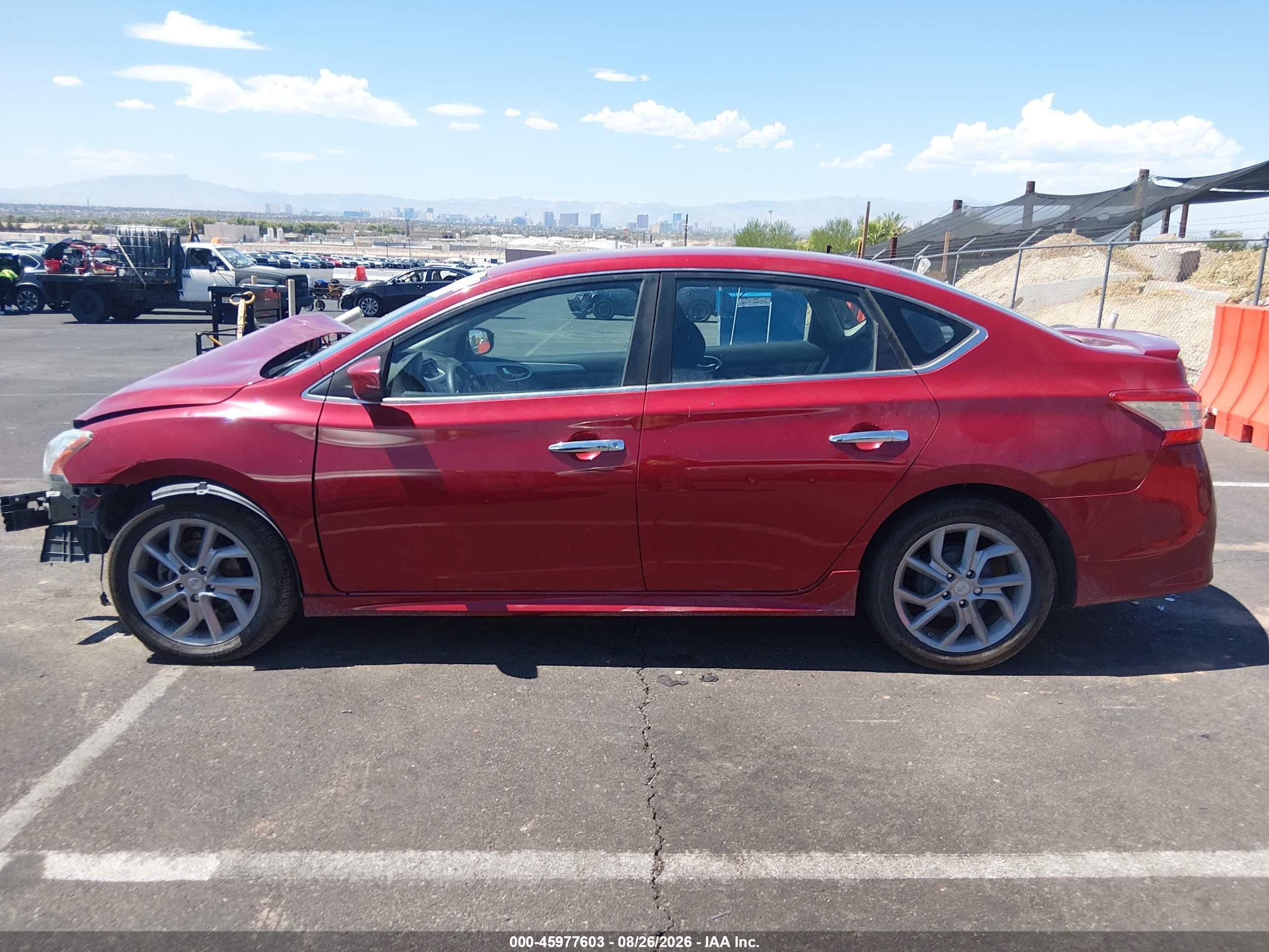 2013 Nissan Sentra Sr Red vin: 3N1AB7AP1DL659963