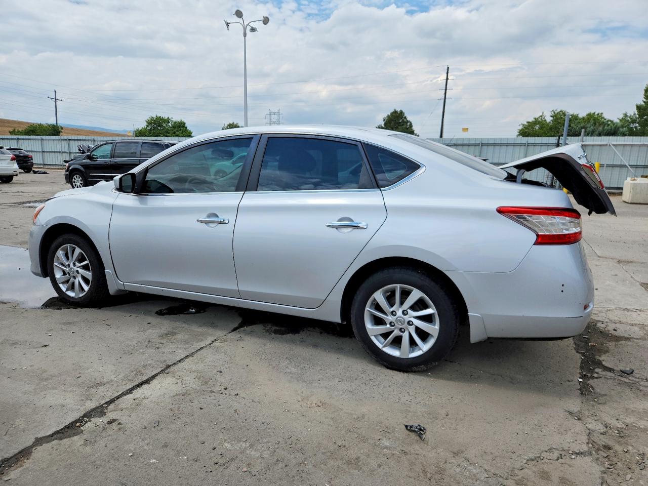 2013 Nissan Sentra S Silver vin: 3N1AB7AP1DL668470