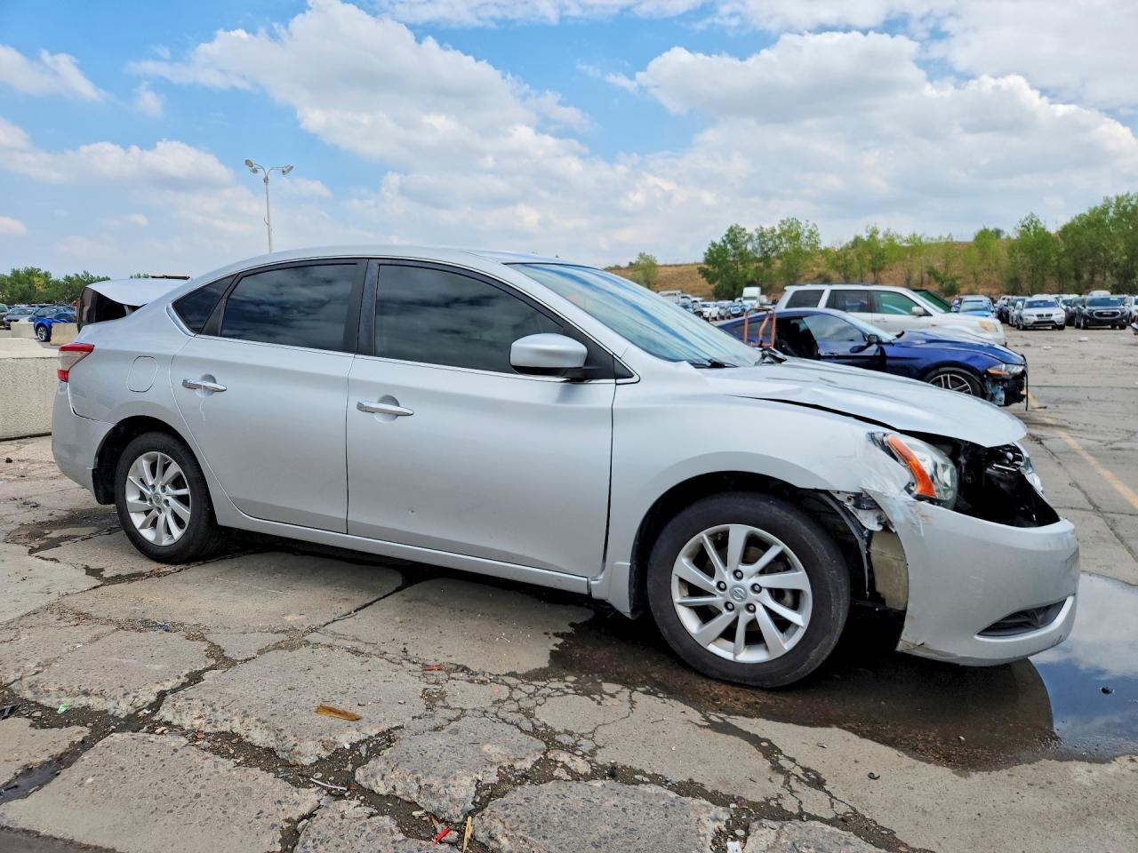 2013 Nissan Sentra S Silver vin: 3N1AB7AP1DL668470