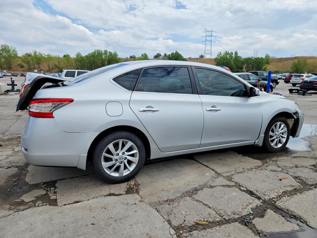 2013 Nissan Sentra S Silver vin: 3N1AB7AP1DL668470