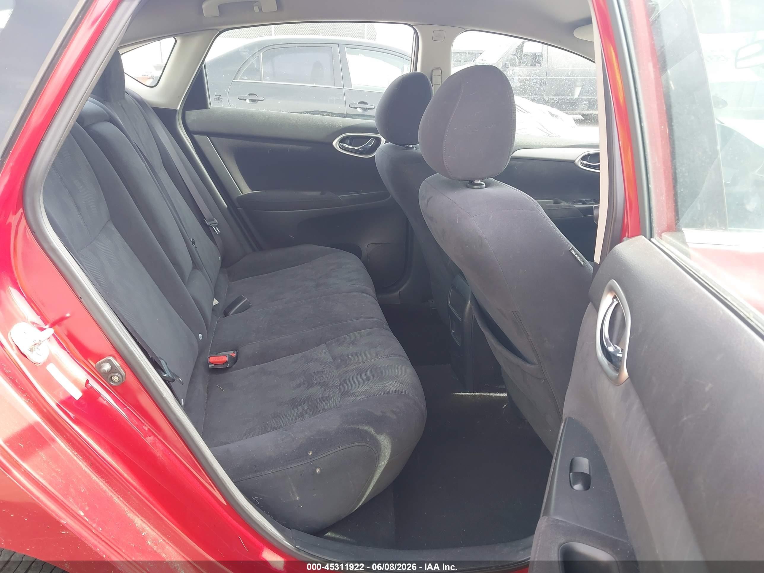 2013 Nissan Sentra Sv Red vin: 3N1AB7AP1DL669702