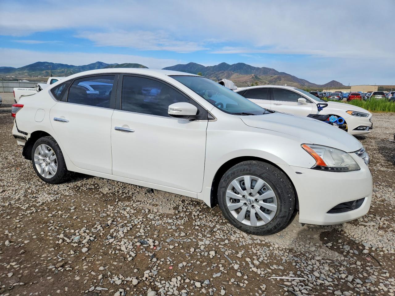 2013 Nissan Sentra S White vin: 3N1AB7AP1DL683034