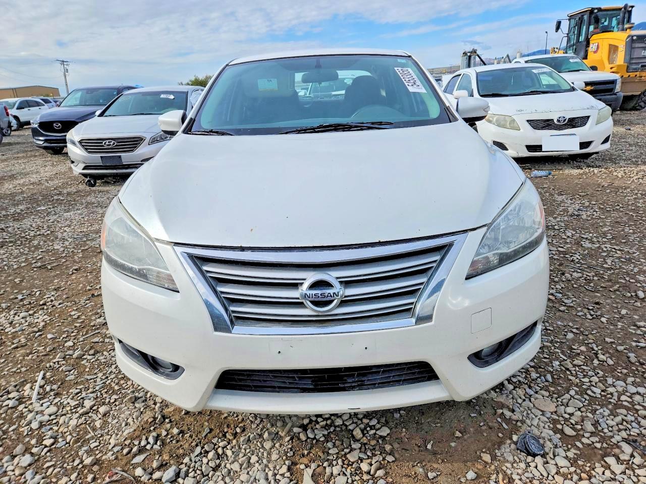 2013 Nissan Sentra S White vin: 3N1AB7AP1DL683034