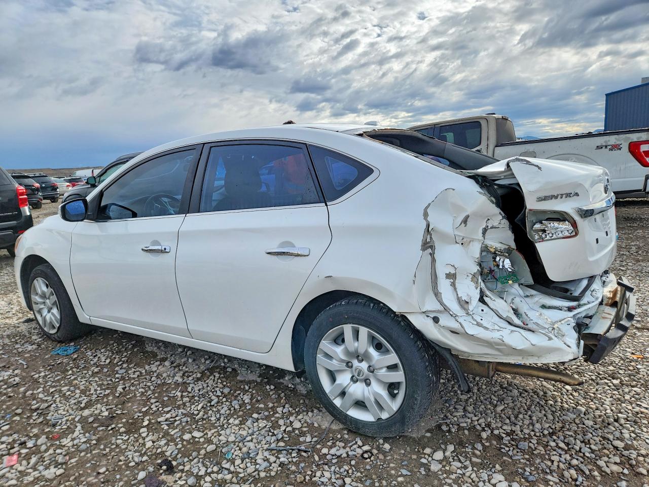 2013 Nissan Sentra S White vin: 3N1AB7AP1DL683034