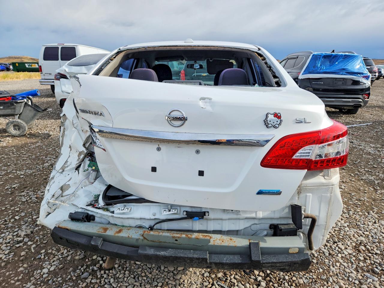 2013 Nissan Sentra S White vin: 3N1AB7AP1DL683034