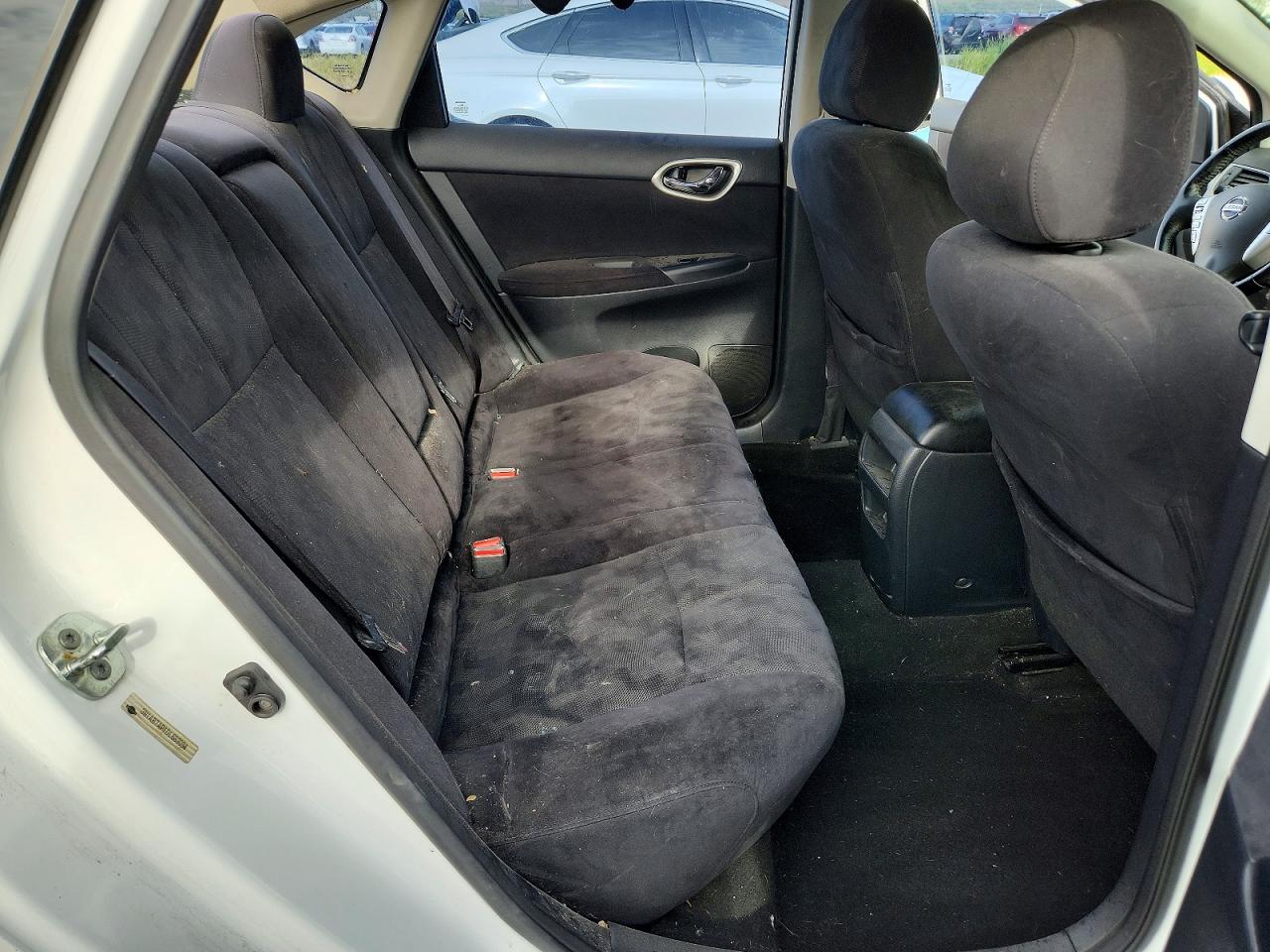 2013 Nissan Sentra S White vin: 3N1AB7AP1DL683034
