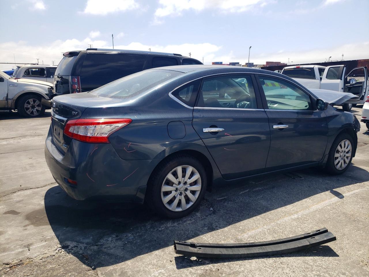 2013 Nissan Sentra S Blue vin: 3N1AB7AP1DL692882