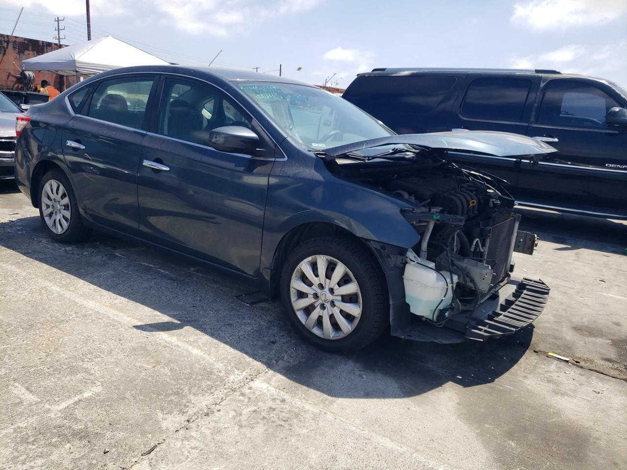 2013 Nissan Sentra S Blue vin: 3N1AB7AP1DL692882