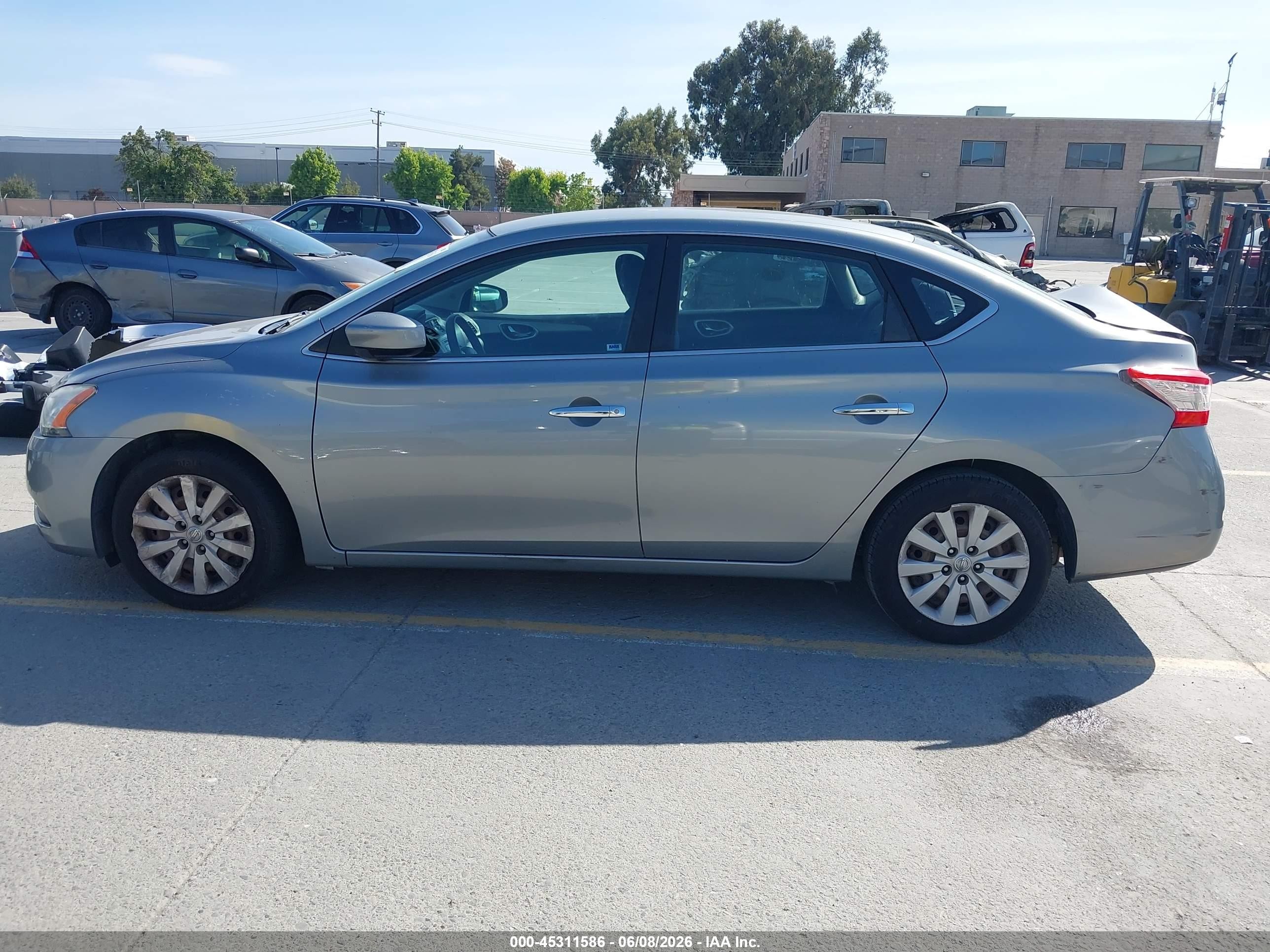2013 Nissan Sentra Sv Gray vin: 3N1AB7AP1DL699959