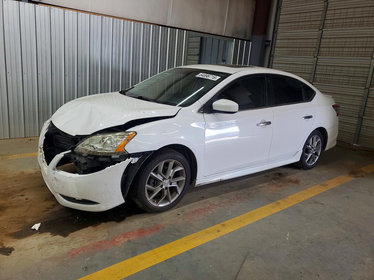 2013 Nissan Sentra S White vin: 3N1AB7AP1DL710636
